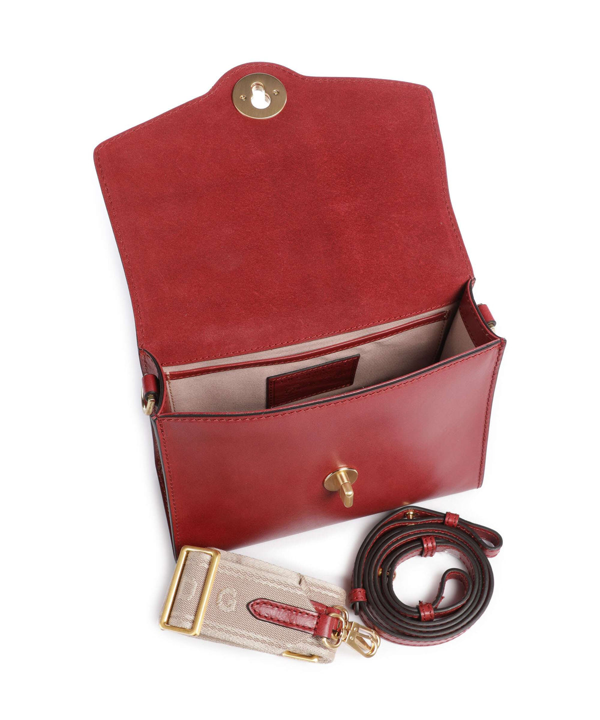 The Bridge Irene Handbag mattone