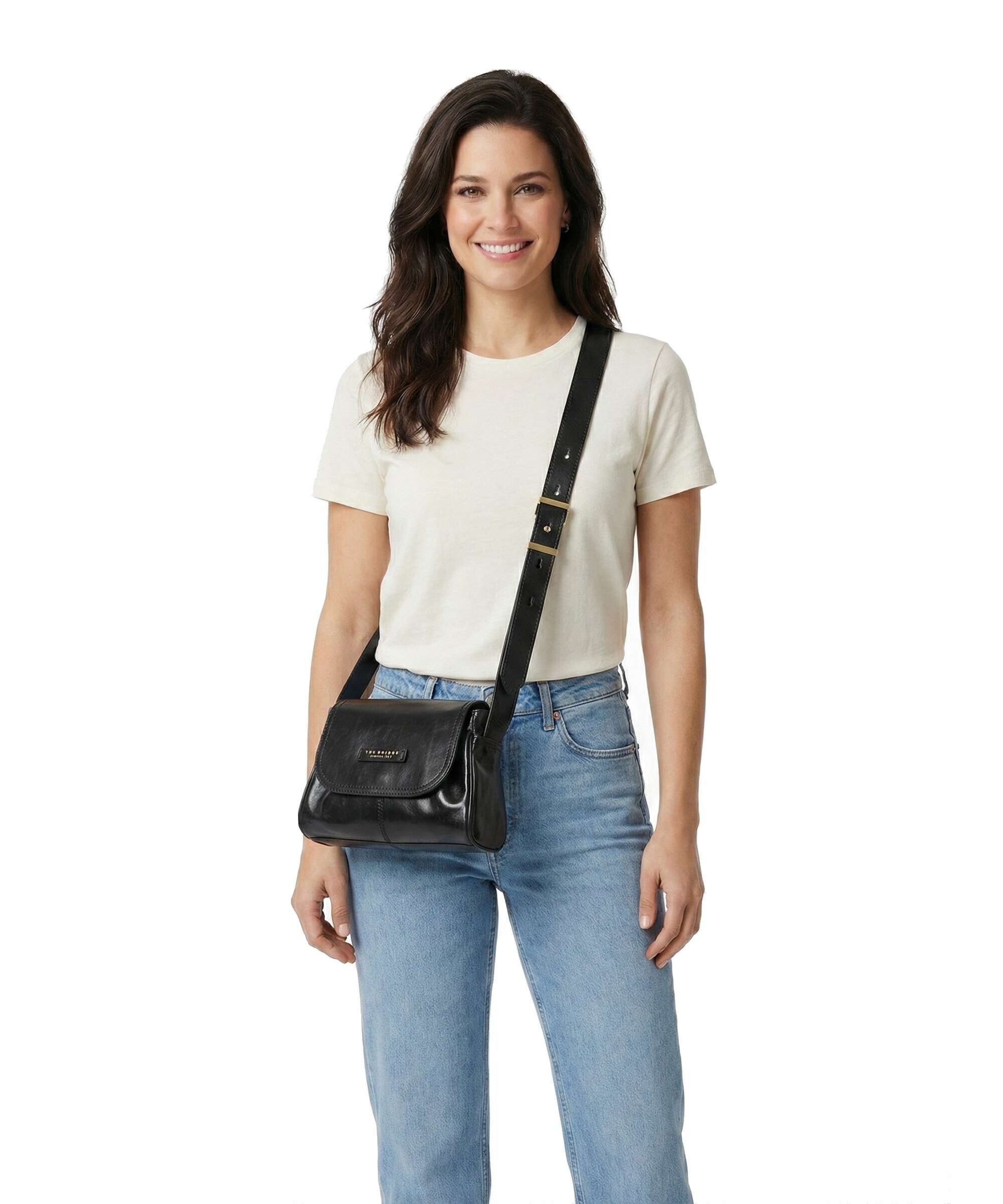 The Bridge Flora Crossbody bag nero