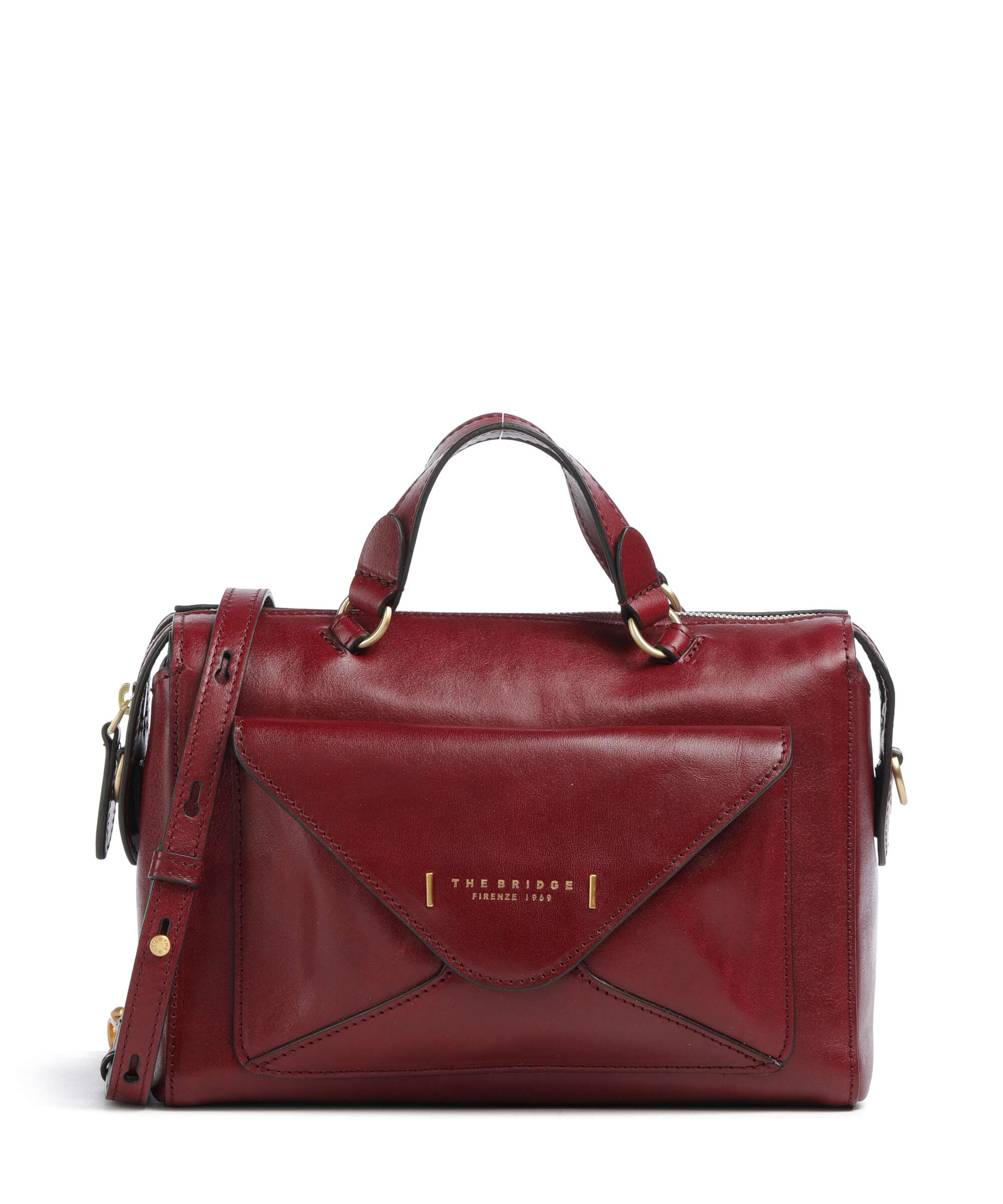 The Bridge Frida Handbag fine grain leather greige - 04290601-TG