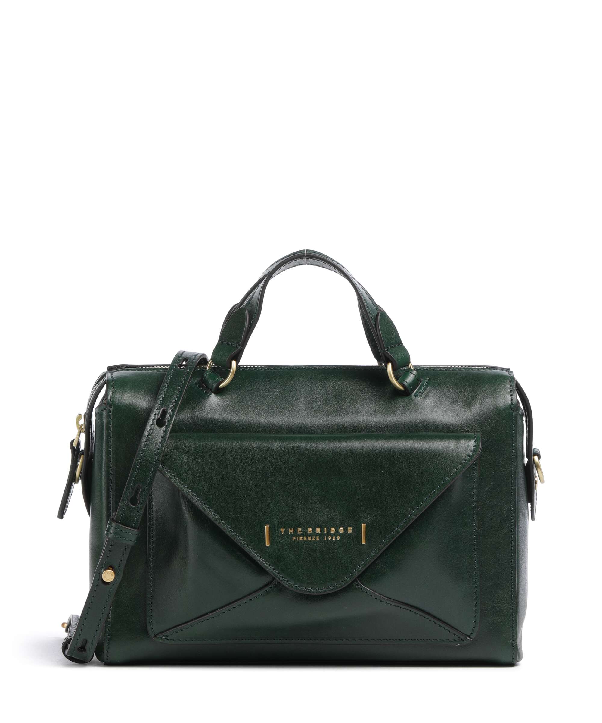 The Bridge Frida Handbag fine grain leather marrone - 04290601-14