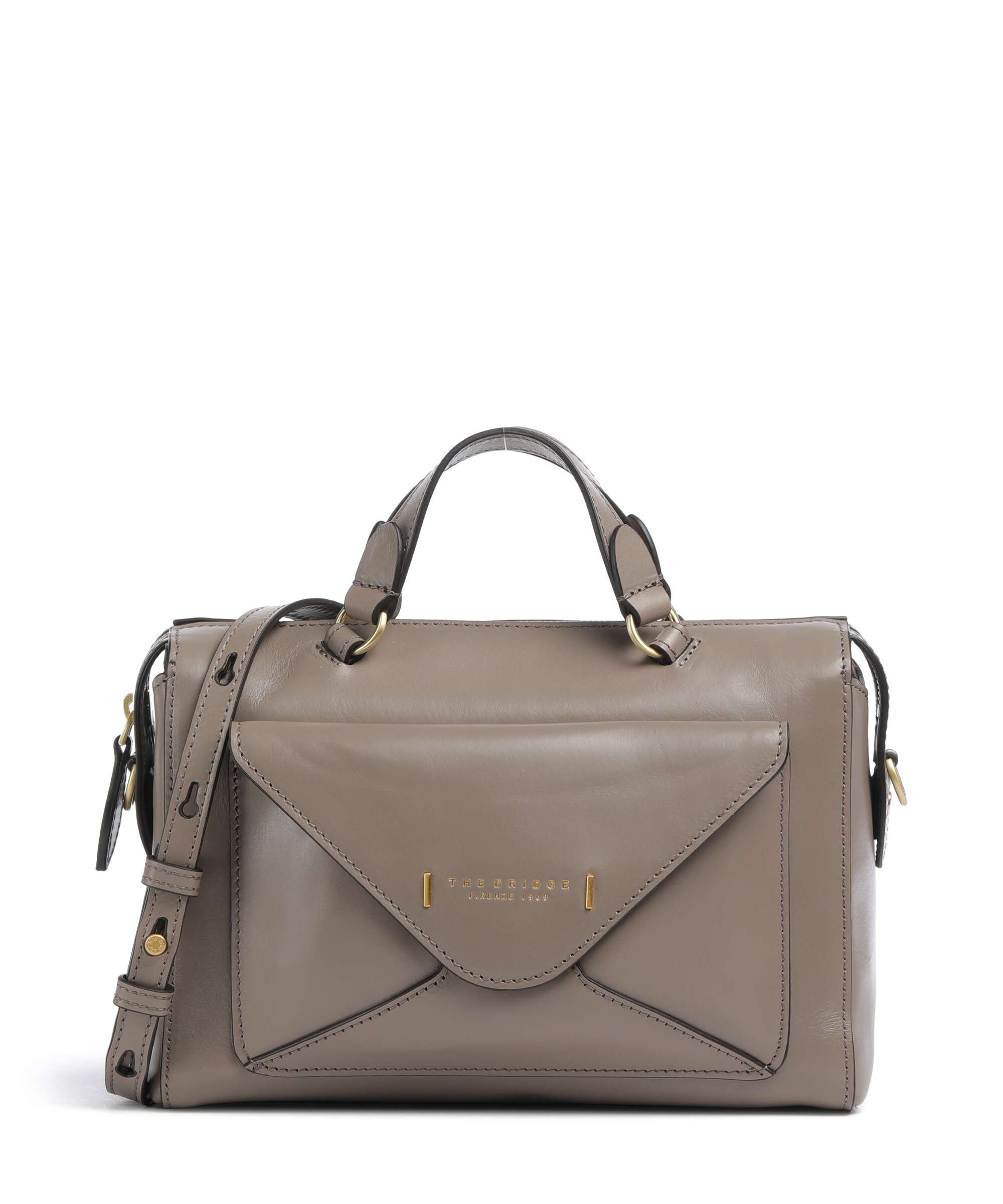 The Bridge Frida Handbag fine grain leather marrone - 04290601-14