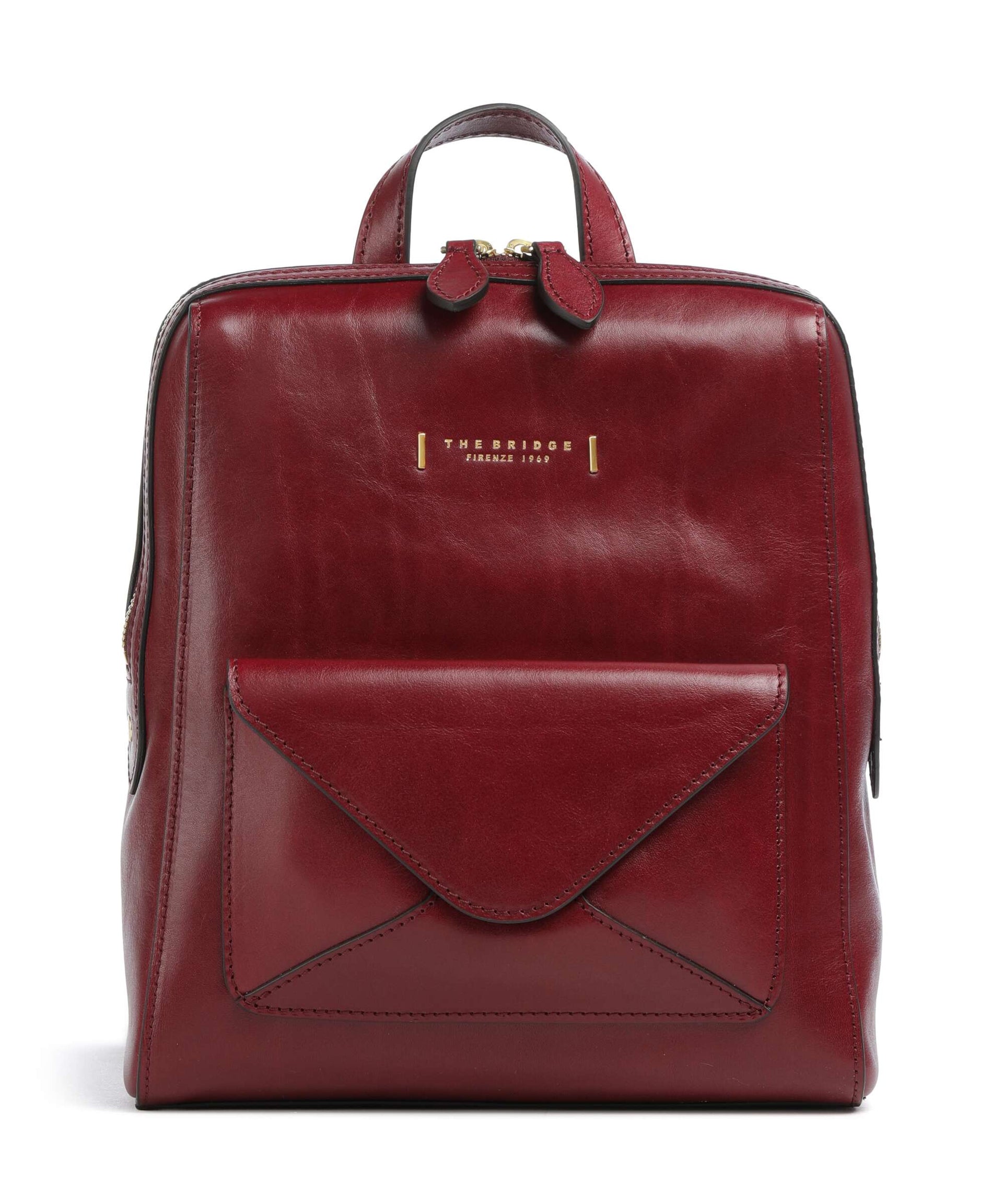 The Bridge Frida Backpack fine grain leather barolo