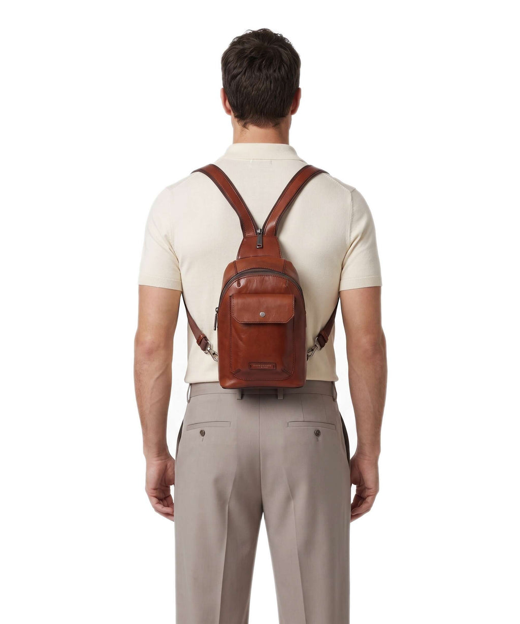 The Bridge Mattia Sling bag marrone