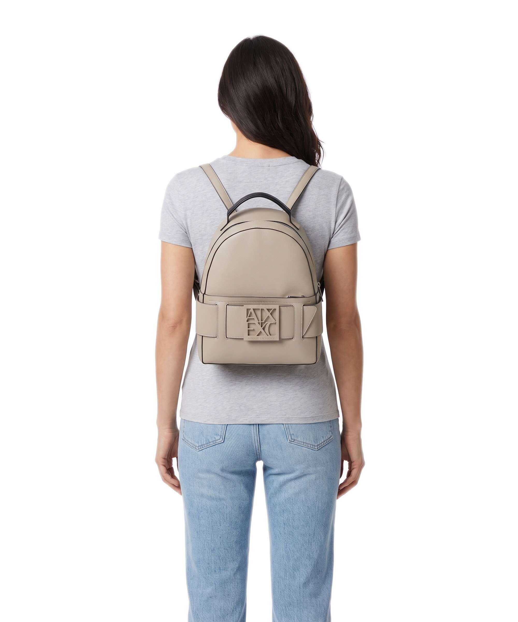 Armani Exchange Susy Backpack imitation leather sand - XW001204