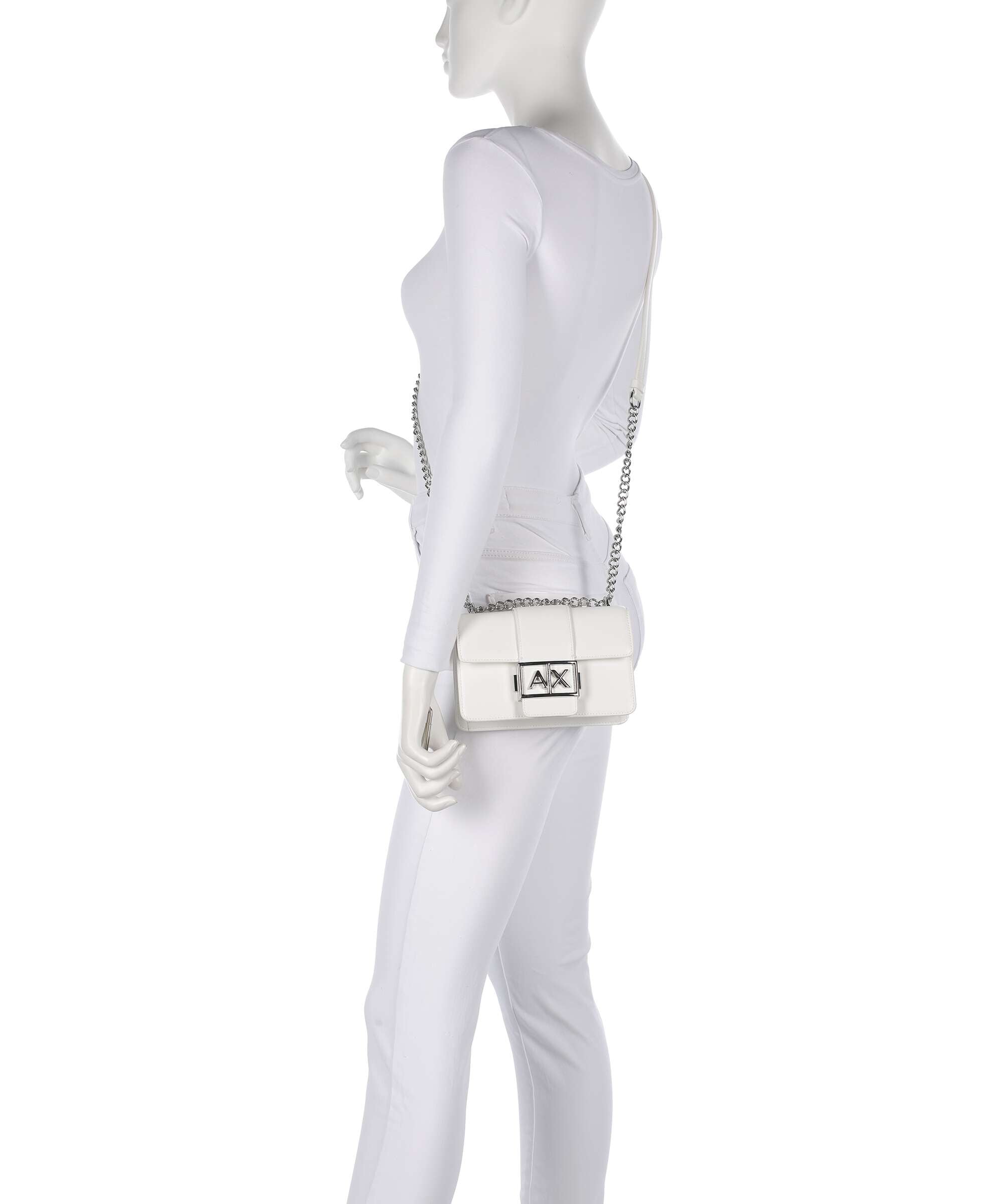 Armani Exchange Wonder S Shoulder bag imitation leather off white