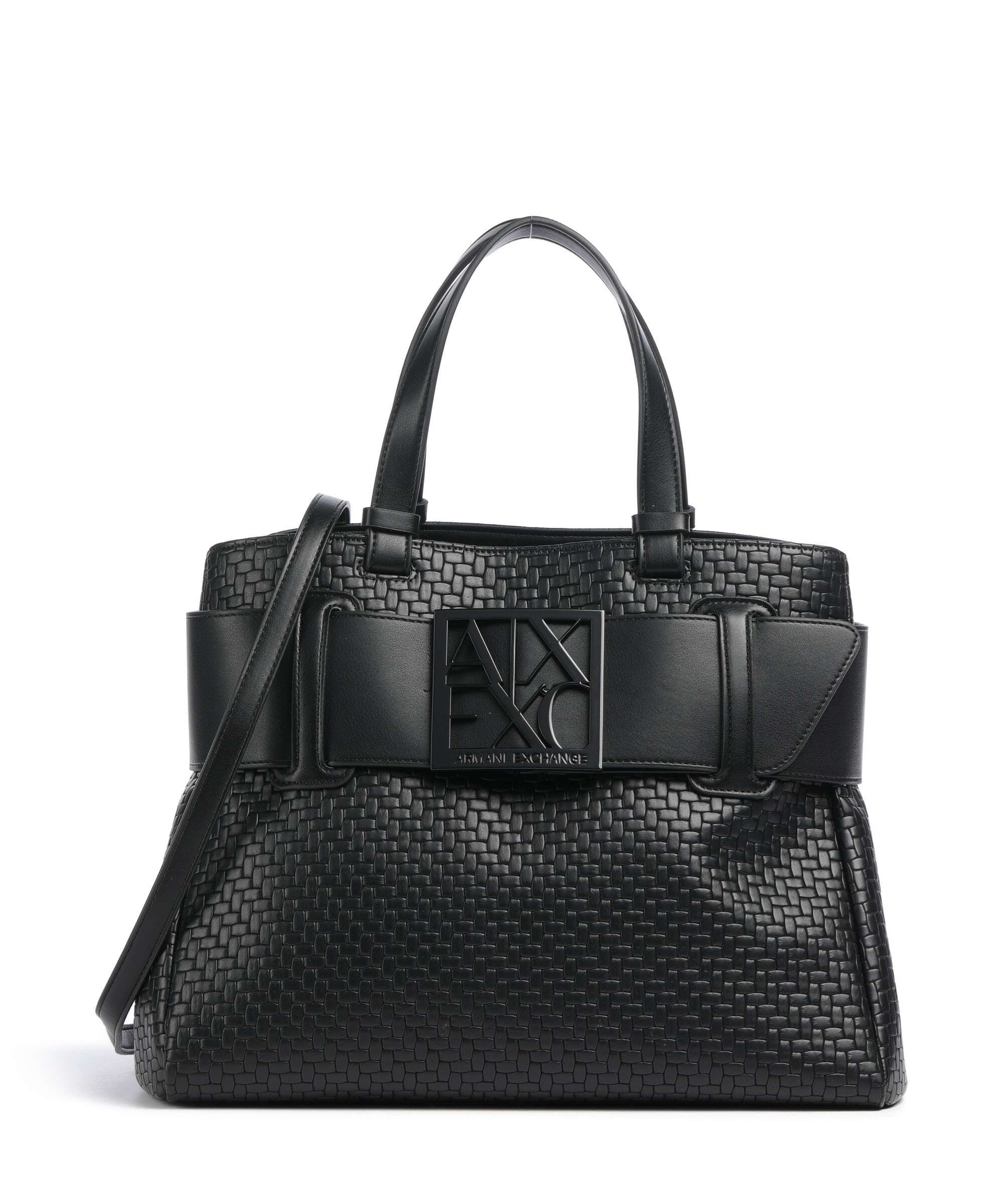 Armani Exchange Susy Soft Woven S Handbag imitation leather black