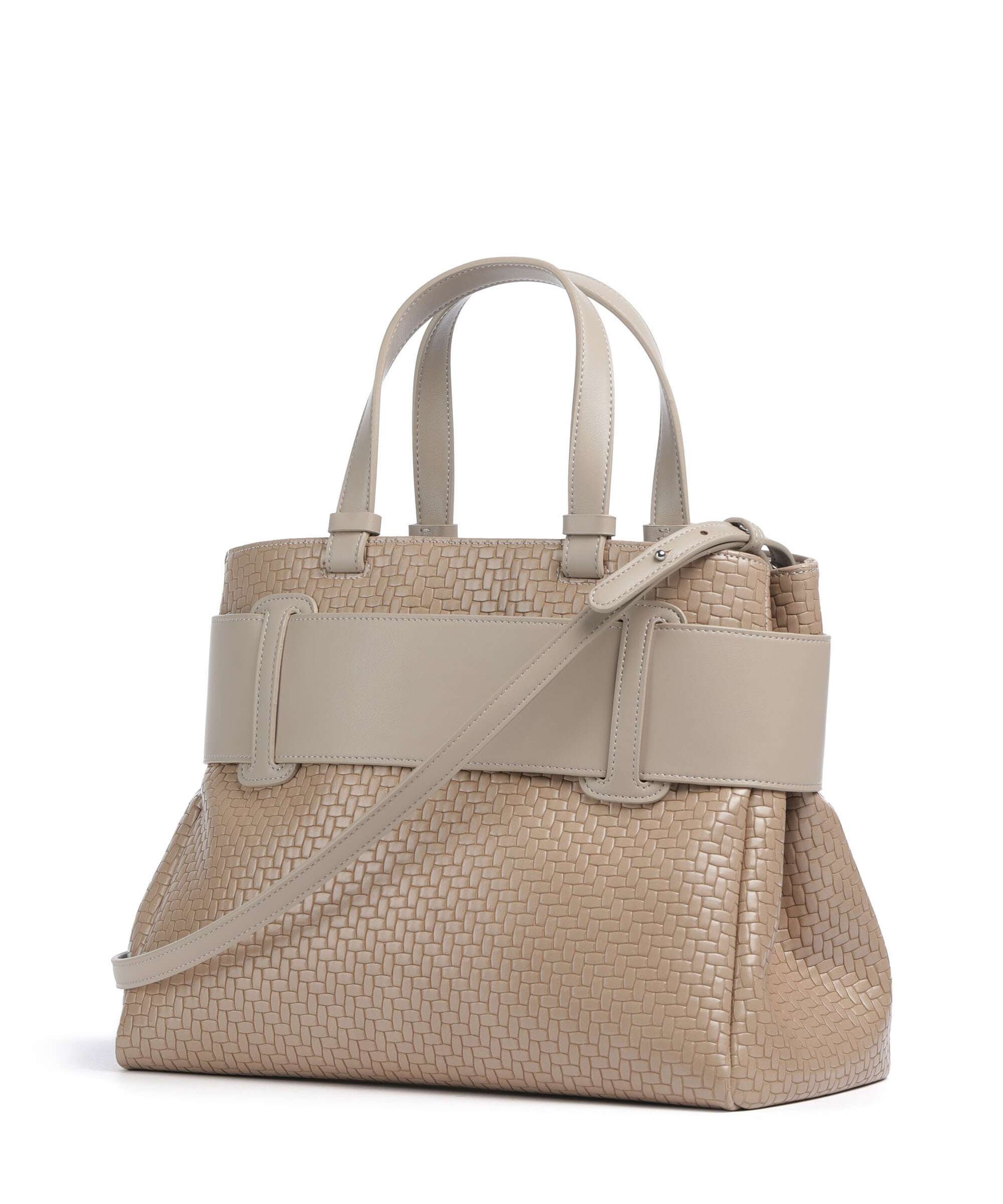 Armani Exchange Susy Soft Woven S Handbag imitation leather sand