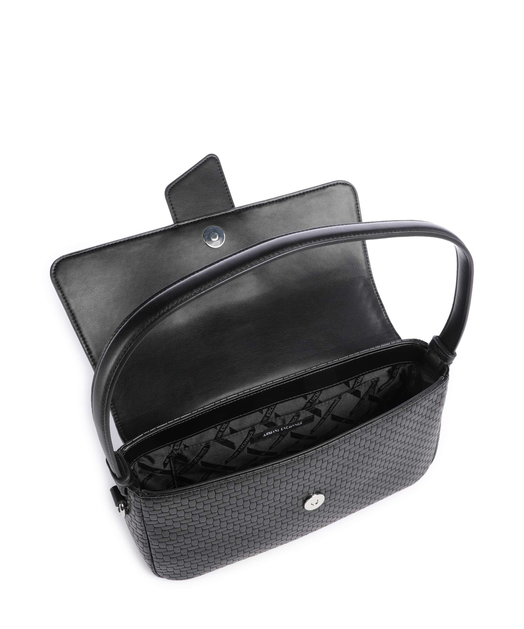 Armani Exchange Susy Soft Woven Shoulder bag black