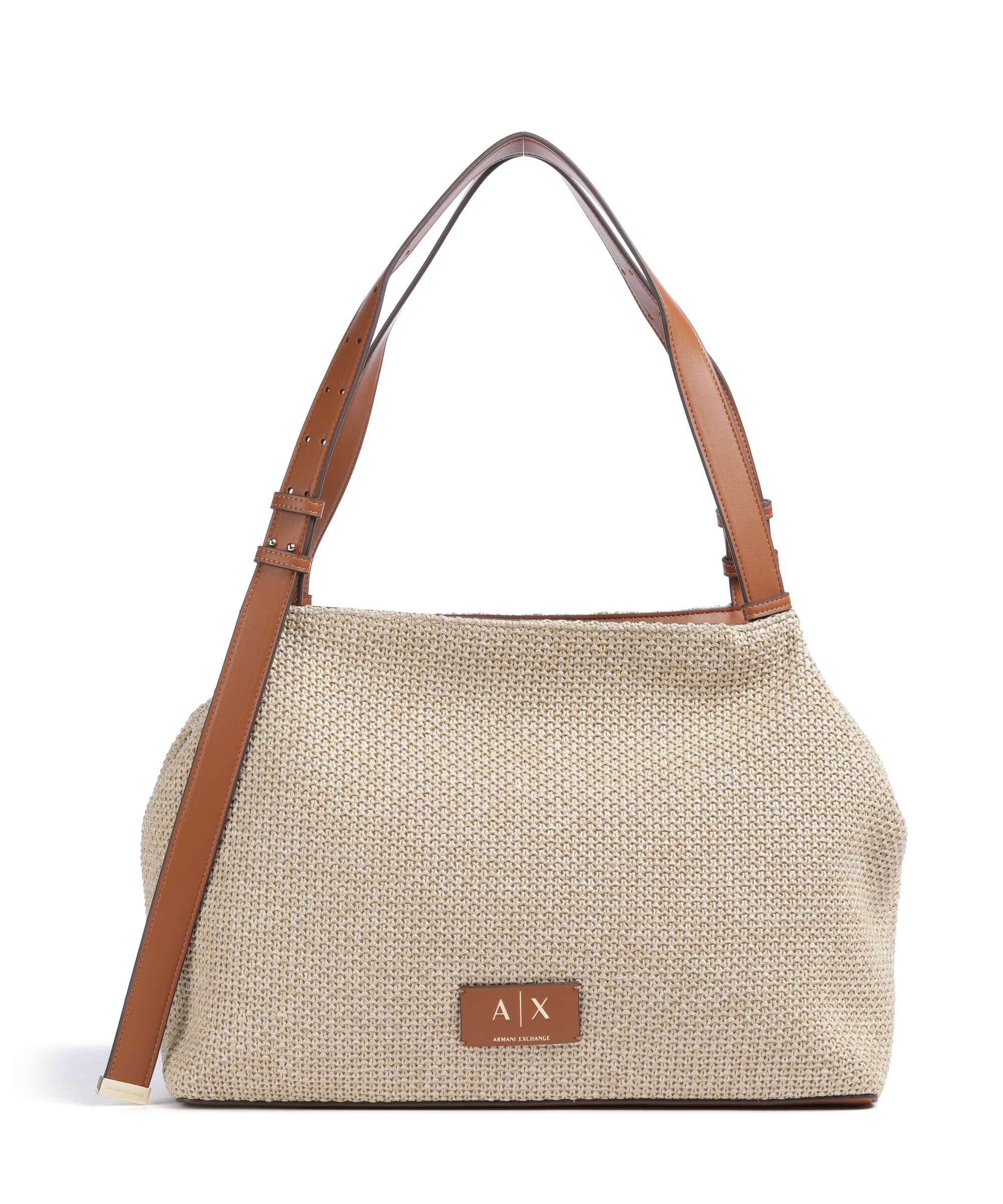 Armani Exchange Alice M Hobo bag synthetic fiber natural/saline