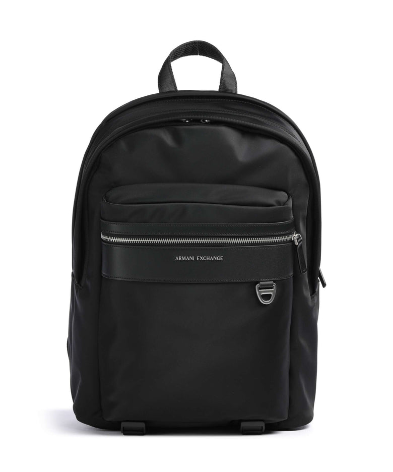 armani exchange leather backpack Armani Exchange Las Vegas Backpack polyamide, polyester black/black