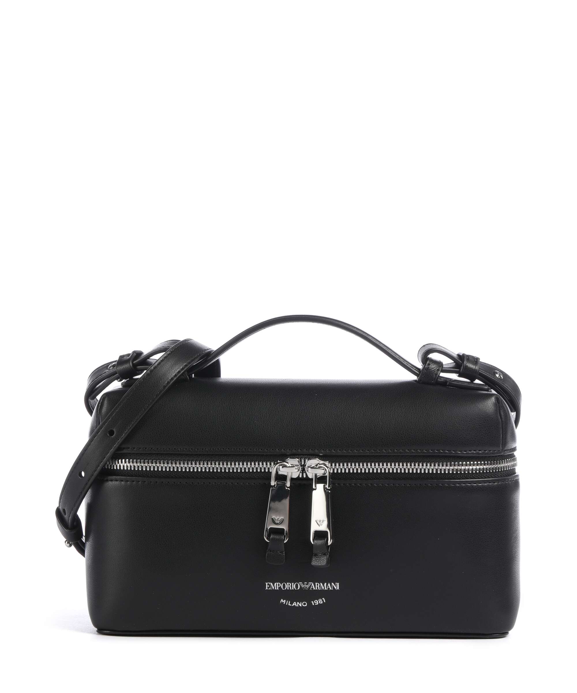Emporio Armani Lilly Crossbody bag fine grain cow leather azure