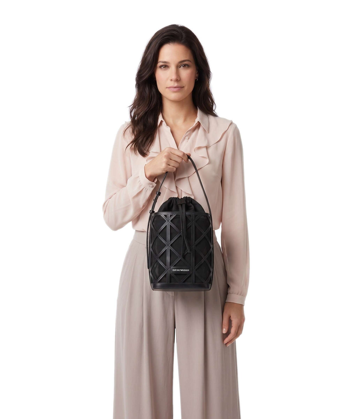 Emporio Armani Deva M Bucket bag nero