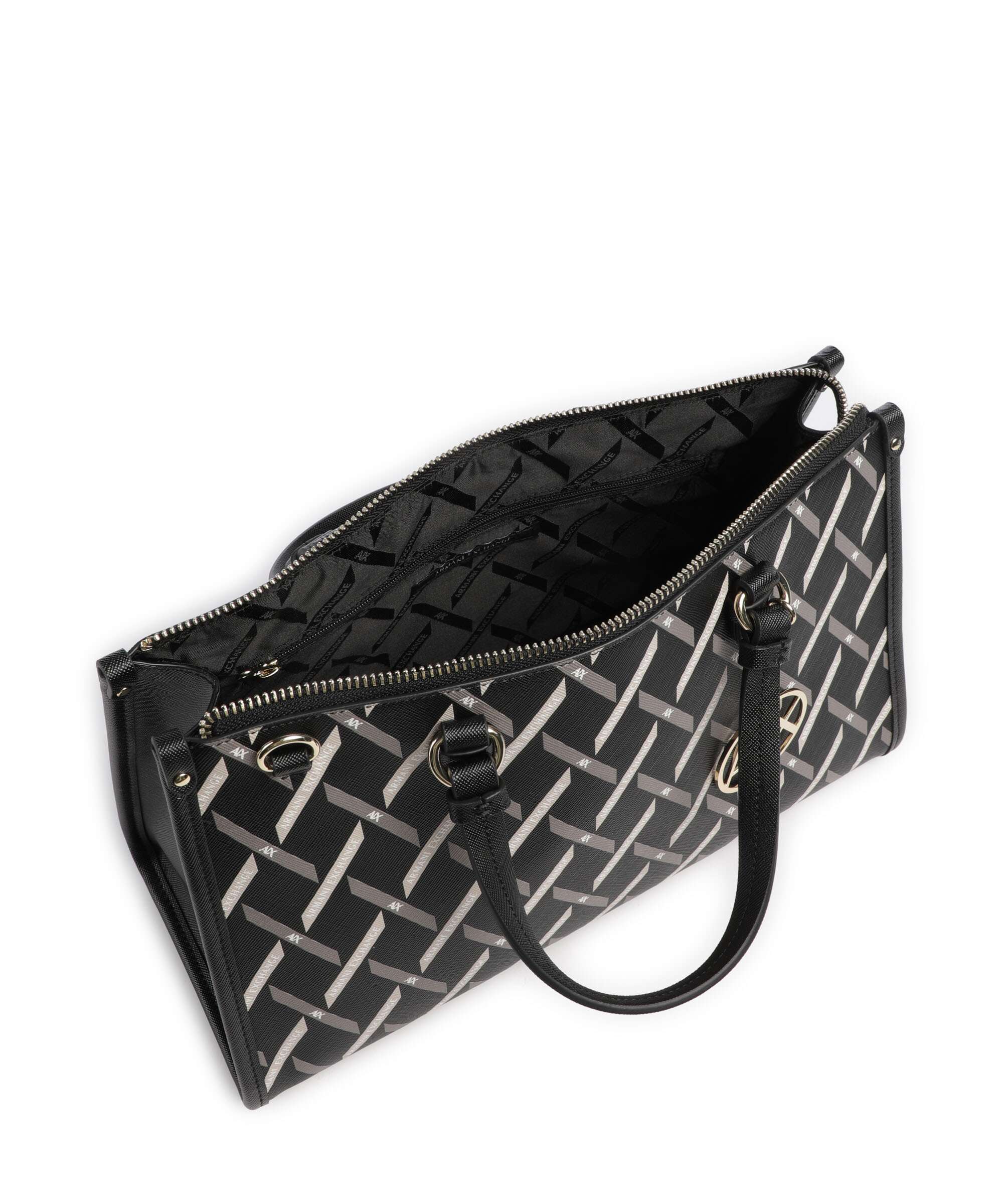 Armani Exchange Gynger Logo M Handbag black