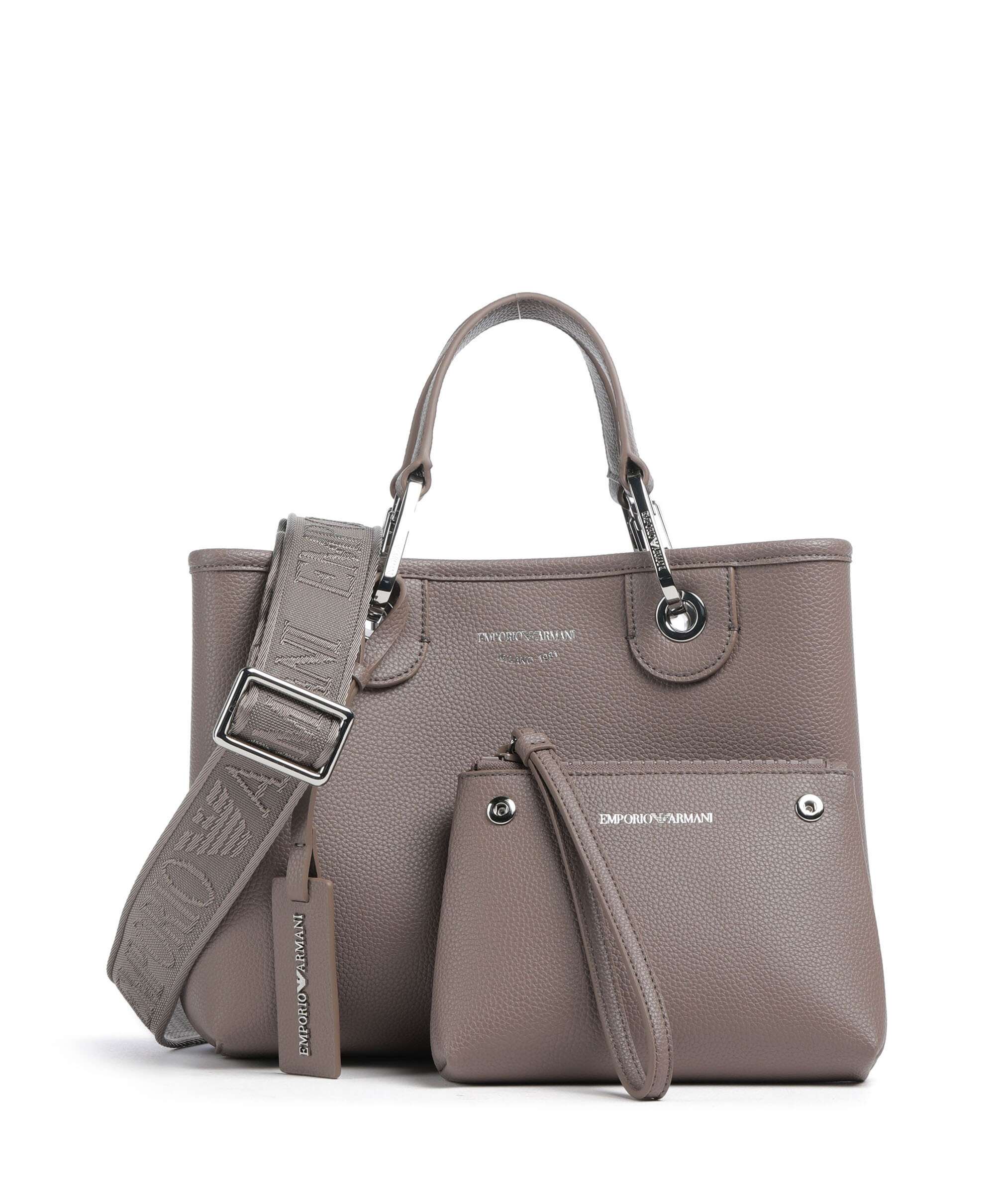 Emporio Armani My EA S Handbag imitation leather taupe - EW000361