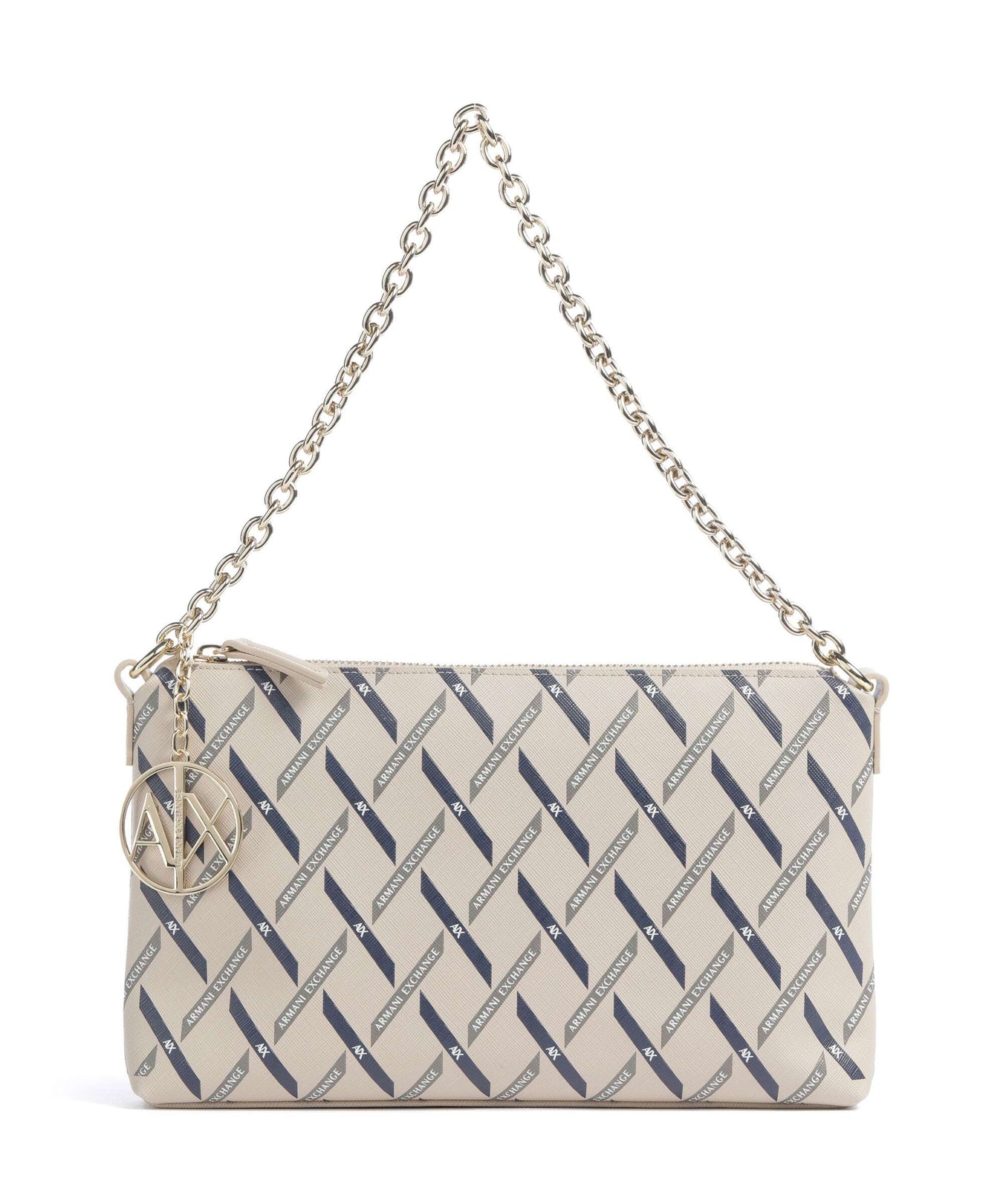 Armani Exchange Gynger Logo Shoulder bag sound sand