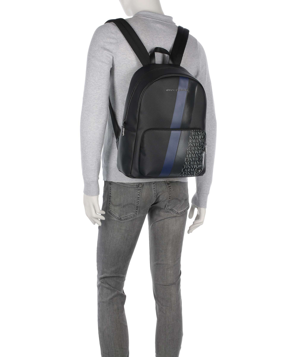 Armani Exchange Dylan Backpack deep navy/estate blue/deep navy shiny