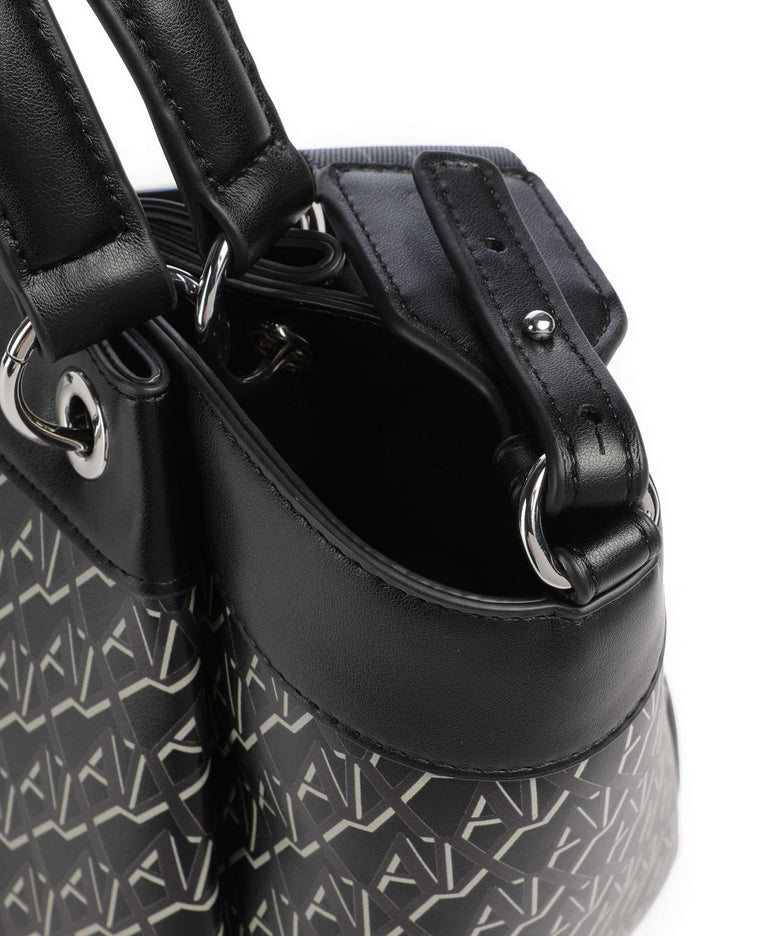 Armani Exchange Wave Monogram M Handbag black