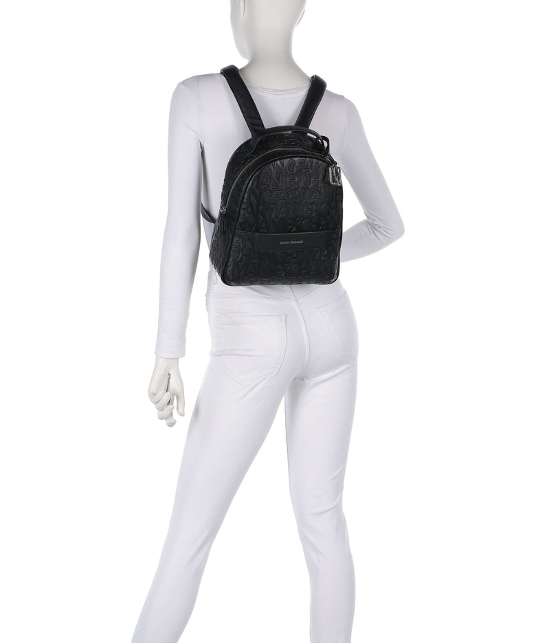 armani exchange mini backpack Armani Exchange Liz Pebble S Backpack imitation leather black