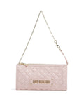 Love Moschino Quilted Lace Shoulder bag cipria/poudre
