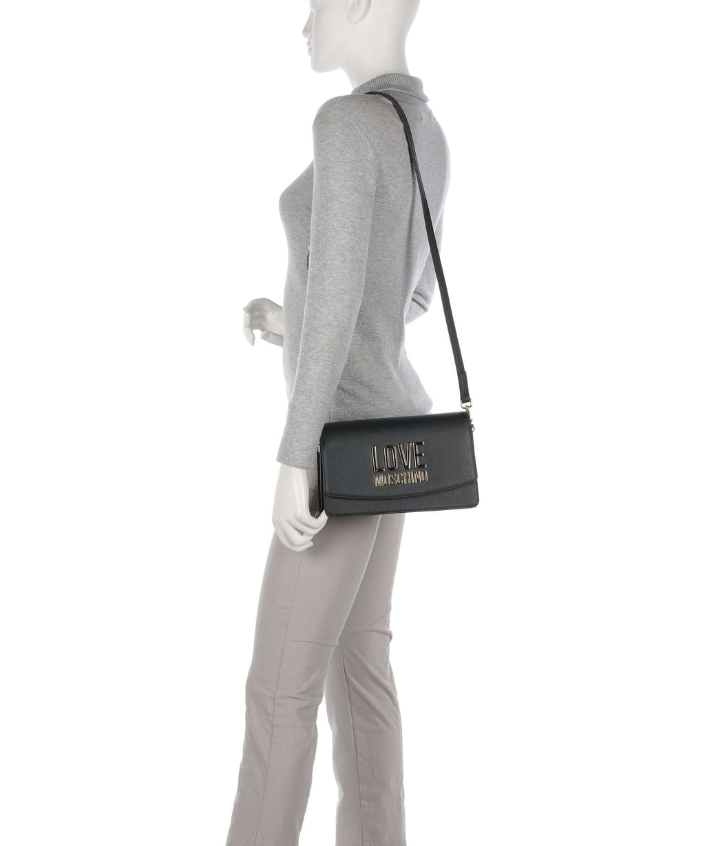 Love Moschino Jelly Logo Crossbody bag nero