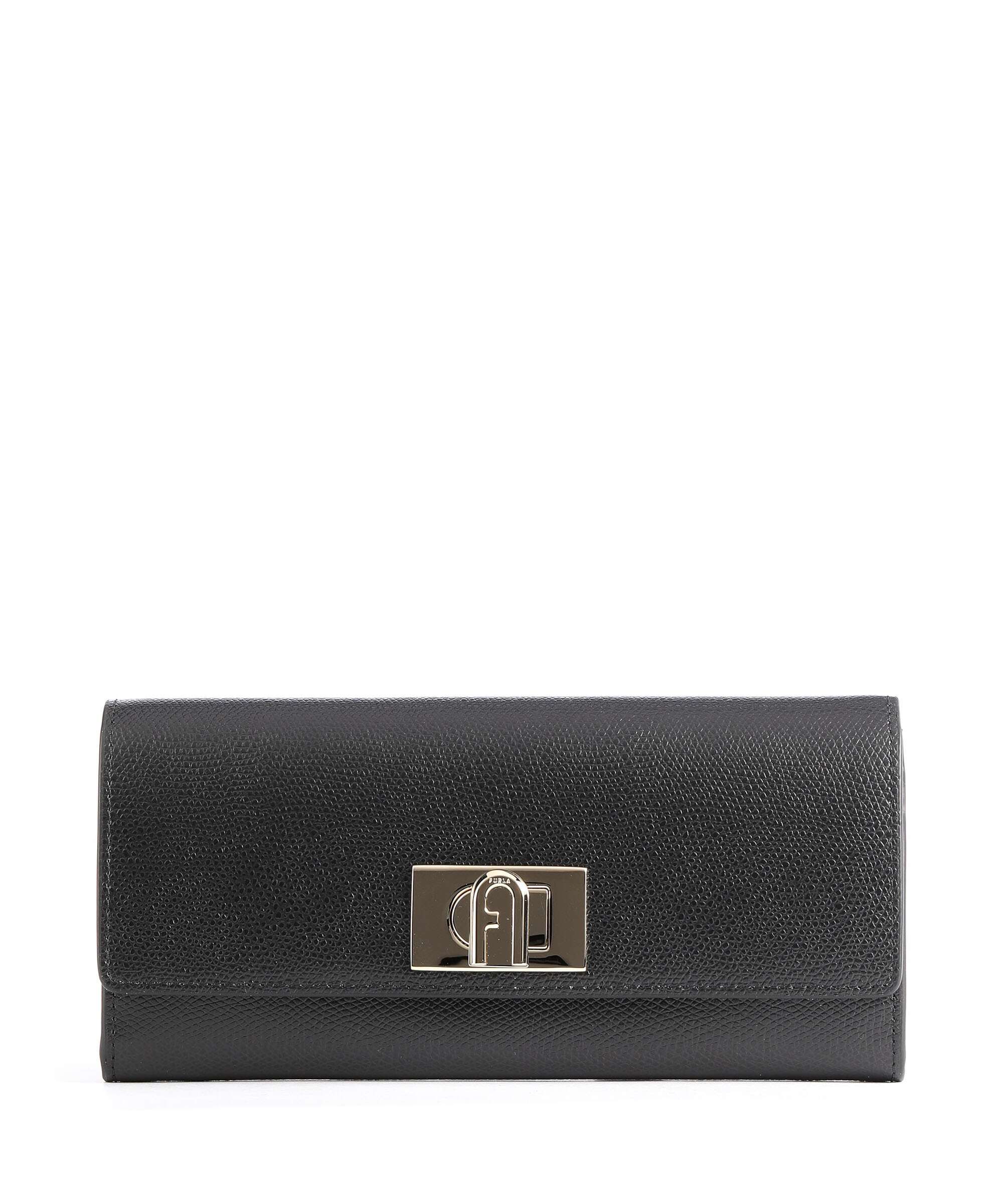 Furla 1927 Continental Wallet grained leather nero - PCV0ACO