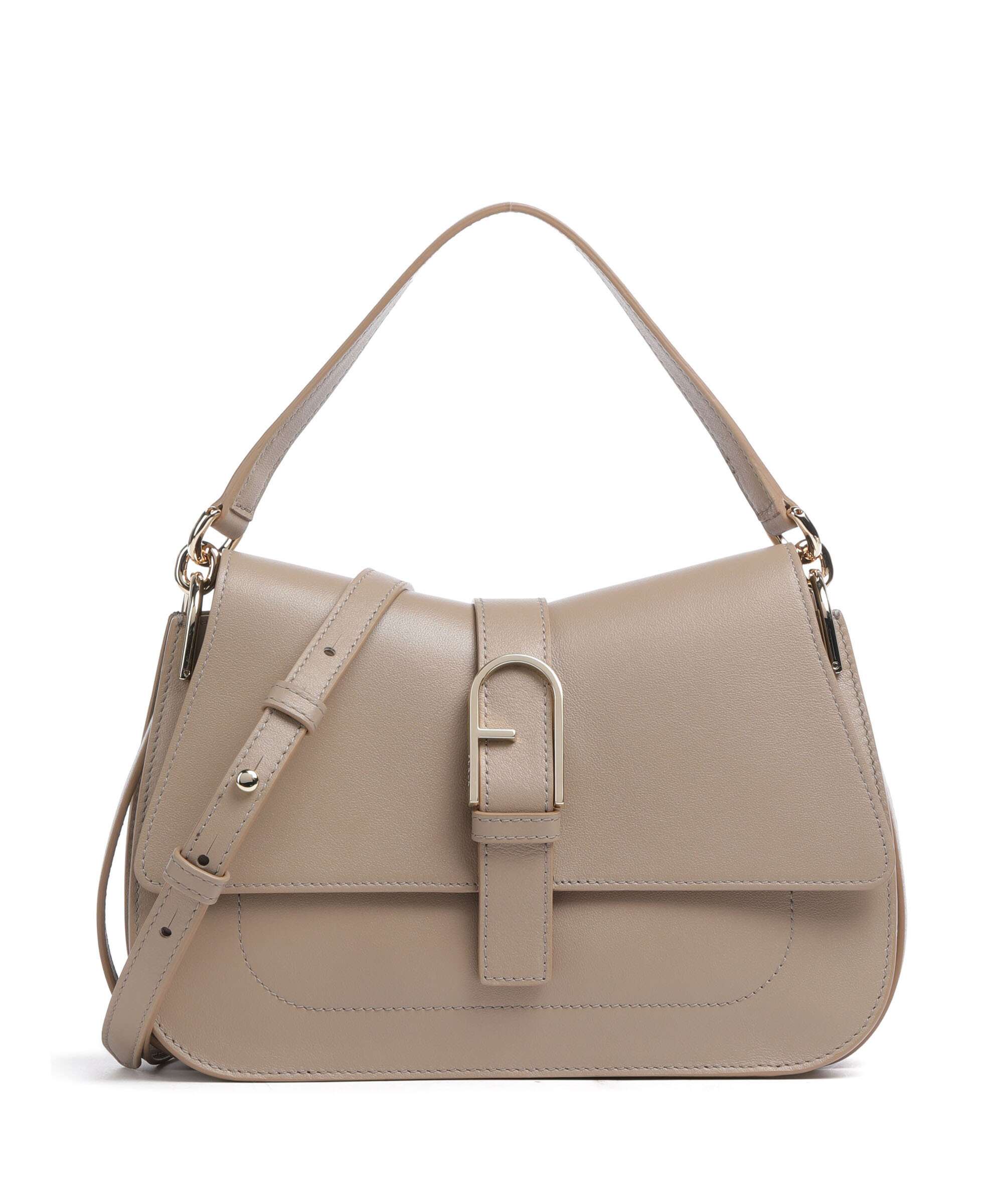 Furla Flow M Handbag fine grain leather greige - WB00996-BX2045