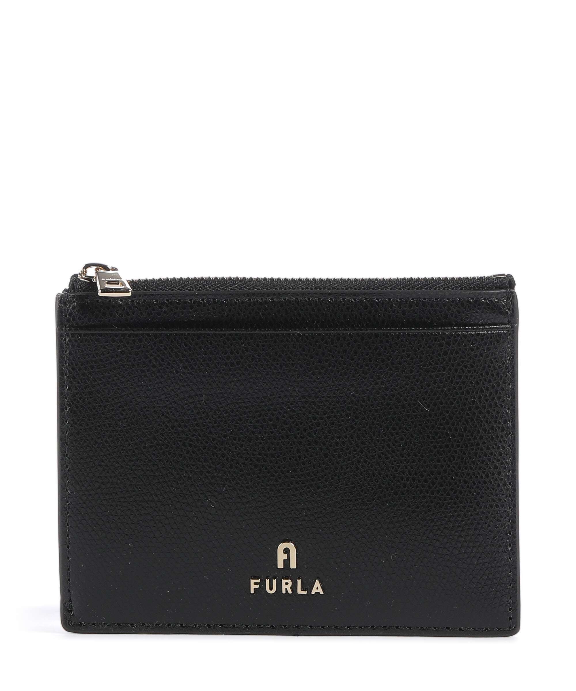 Furla Camelia L Credit card holder grained leather cognac