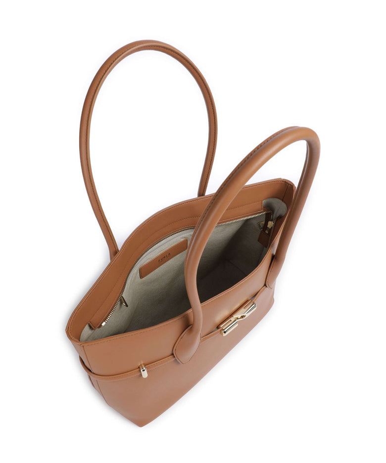 Furla Goccia L Tote bag brandy