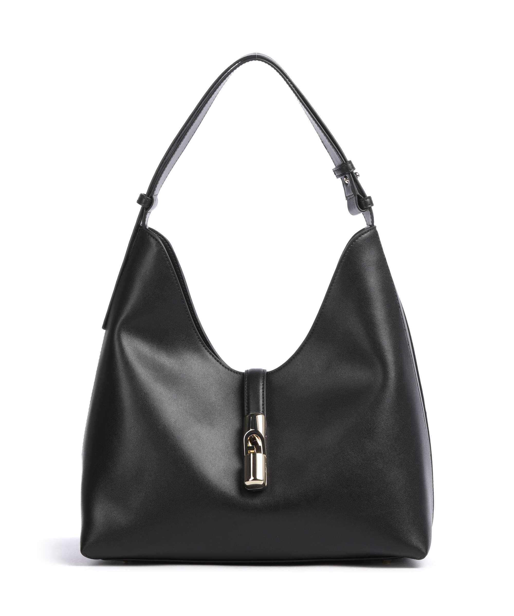 Furla Goccia M Hobo bag softly grained calfskin nero - WB01499