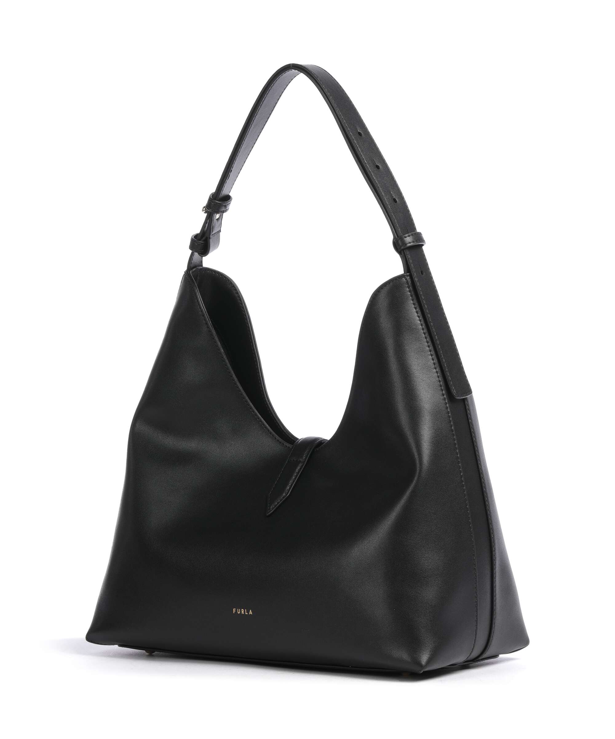 Furla Goccia M Hobo bag grained calfskin nero - WB01499-BX3104