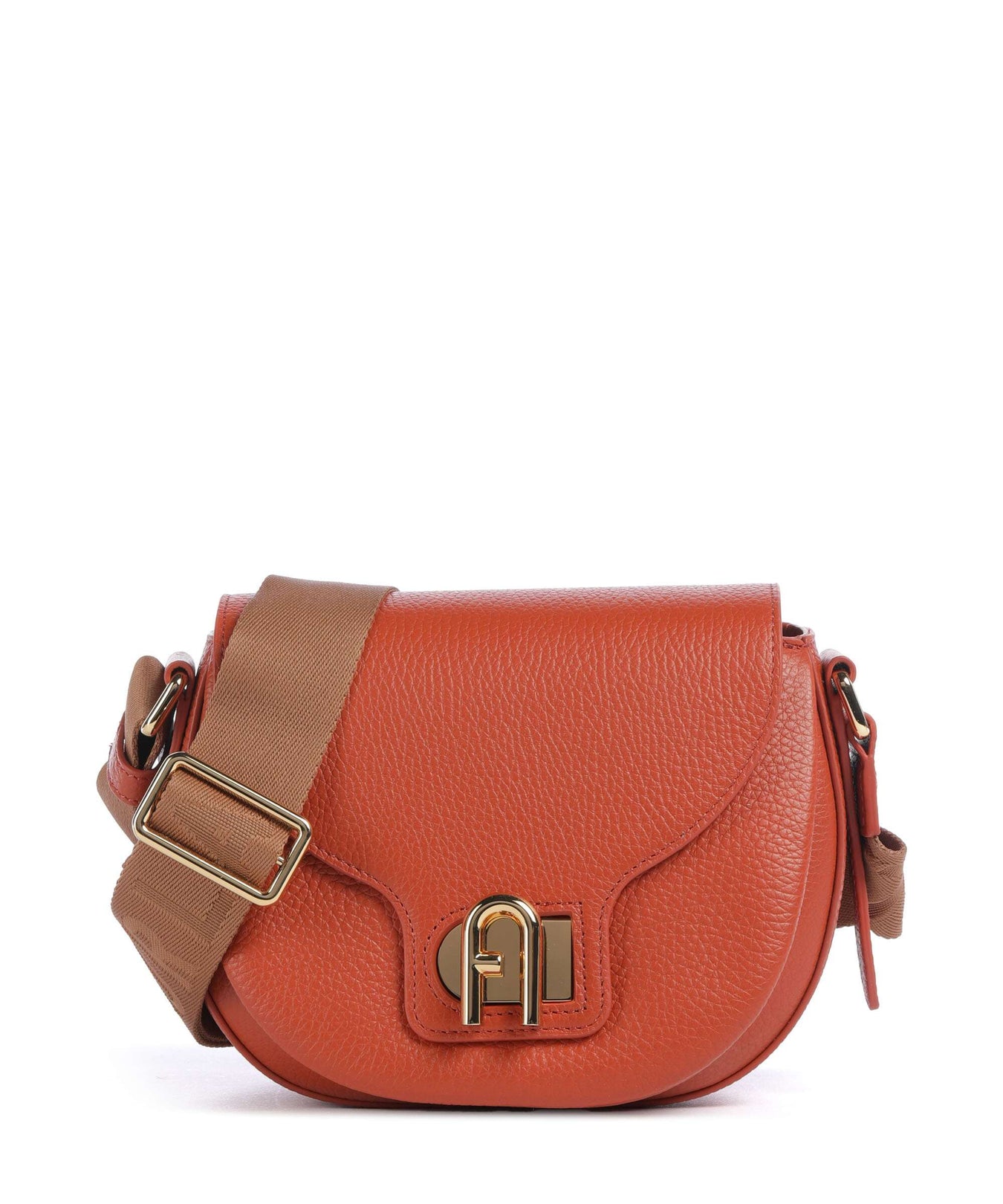 Furla Lotus Mini Crossbody bag cotto, toni cognac