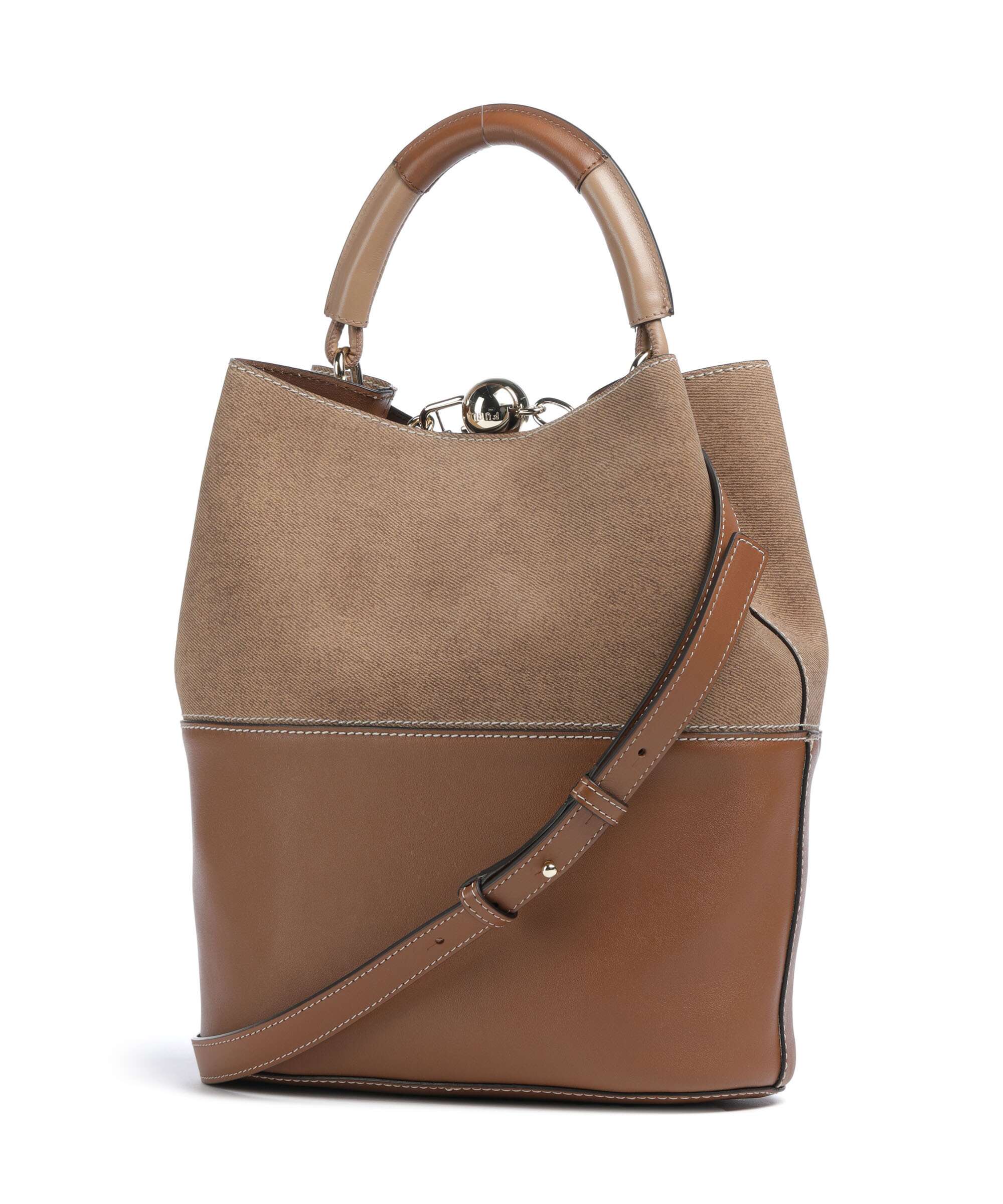 ルーラ　 ブリュレ Furla Sfera S Bucket bag leather cognac/deserto - WB01679-BX3924