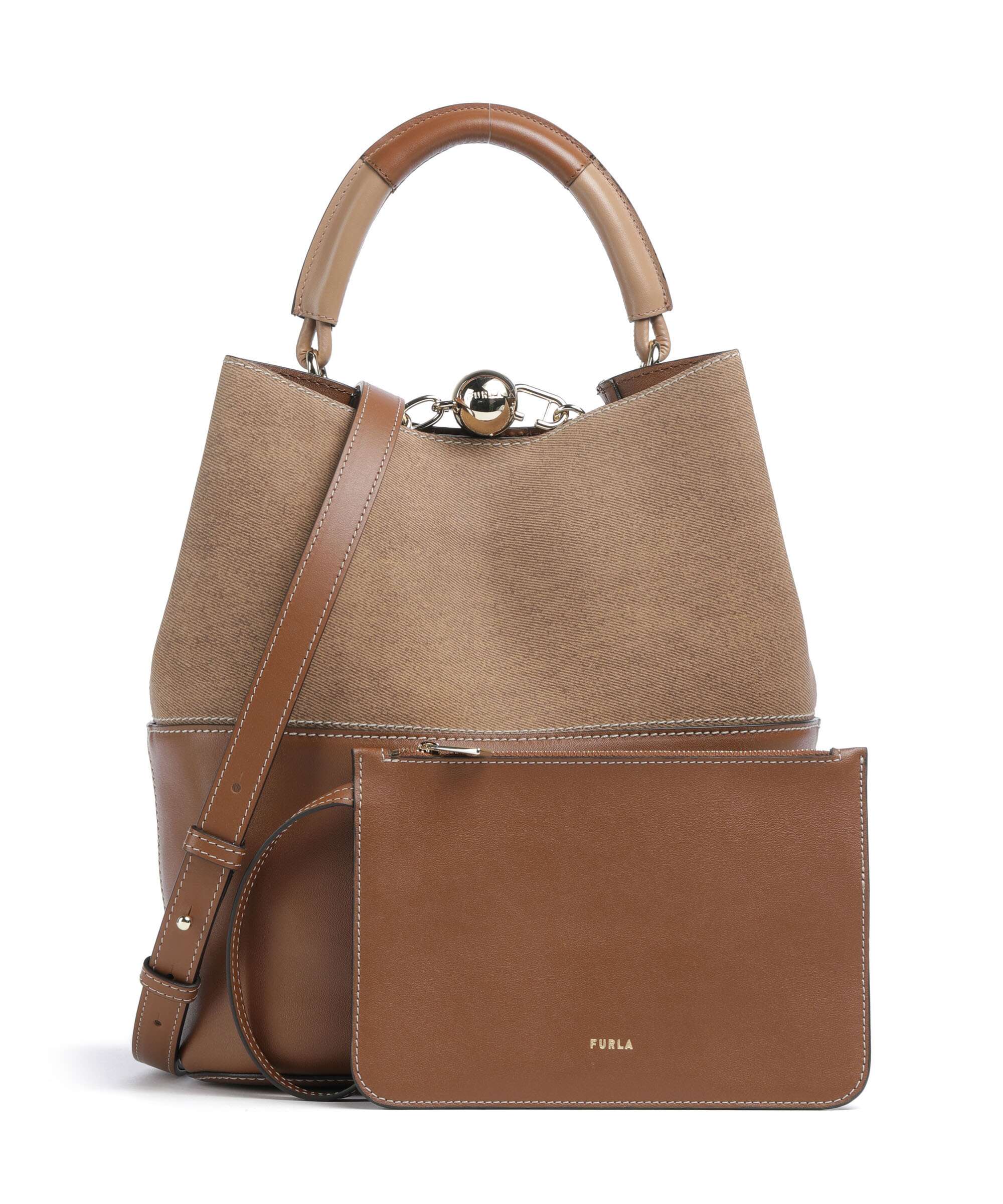 Furla Sfera S Bucket bag leather cognac/deserto - WB01679-BX3924