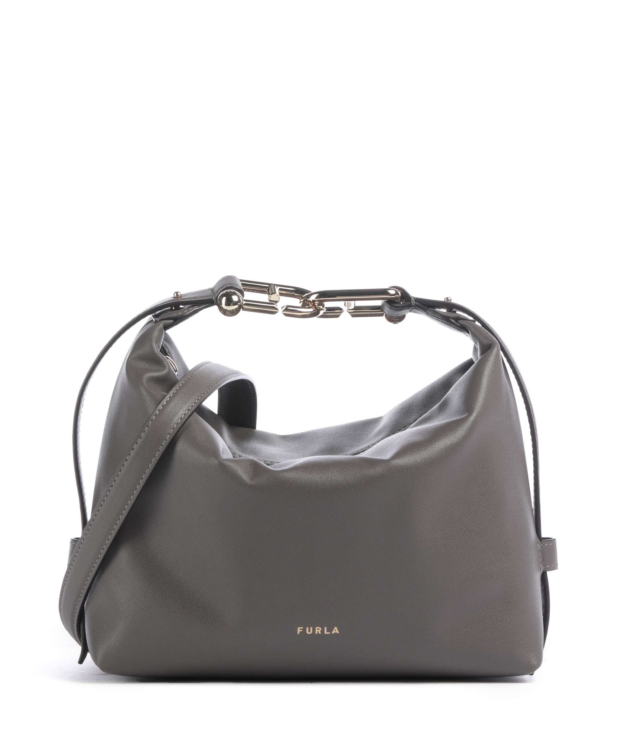 Furla バッグ Furla Tonie Mini Handbag fine grain leather urban gray - WE00831