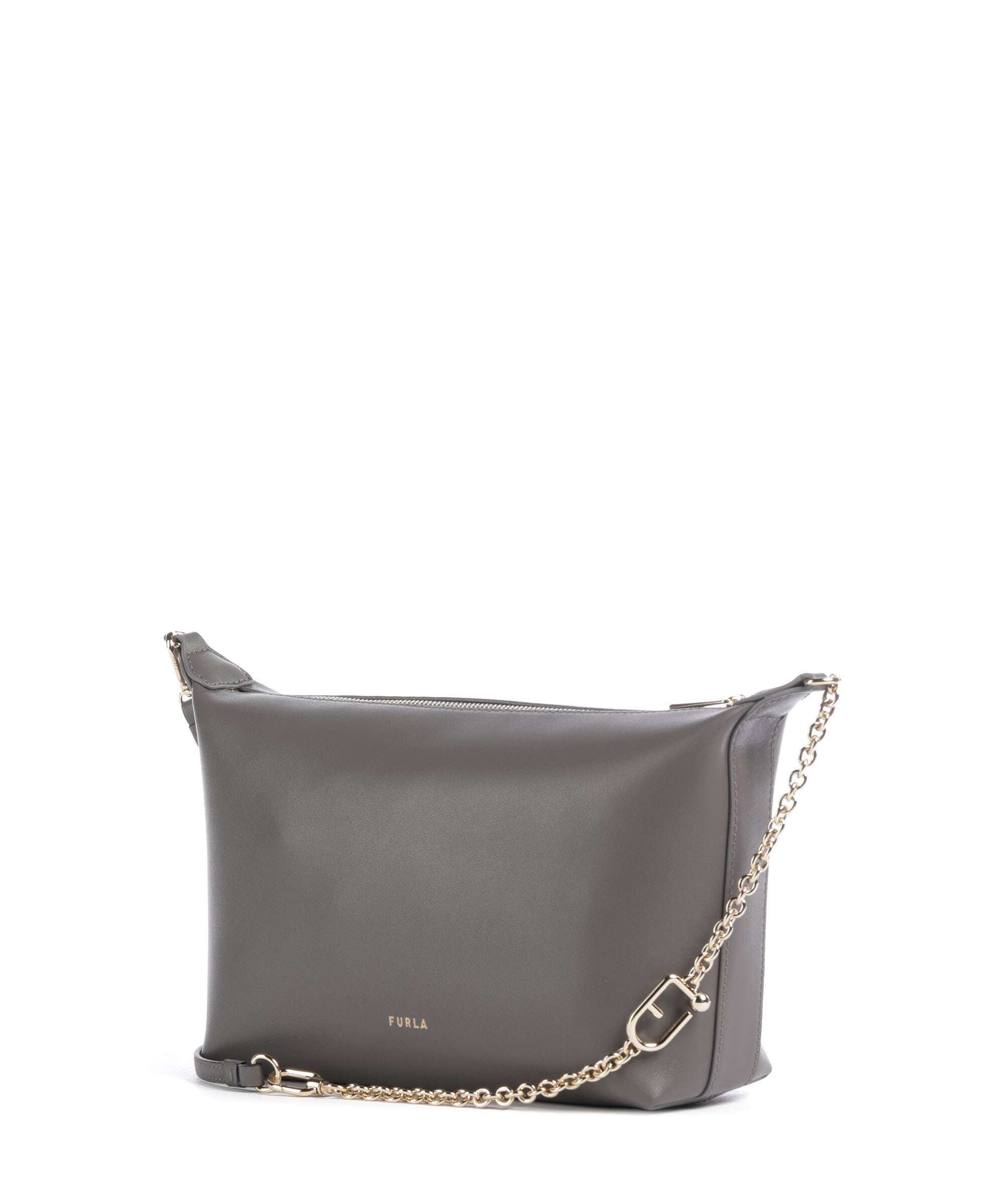 Furla Nuvola Mini Crossbody bag nappa leather urban gray - WE00662