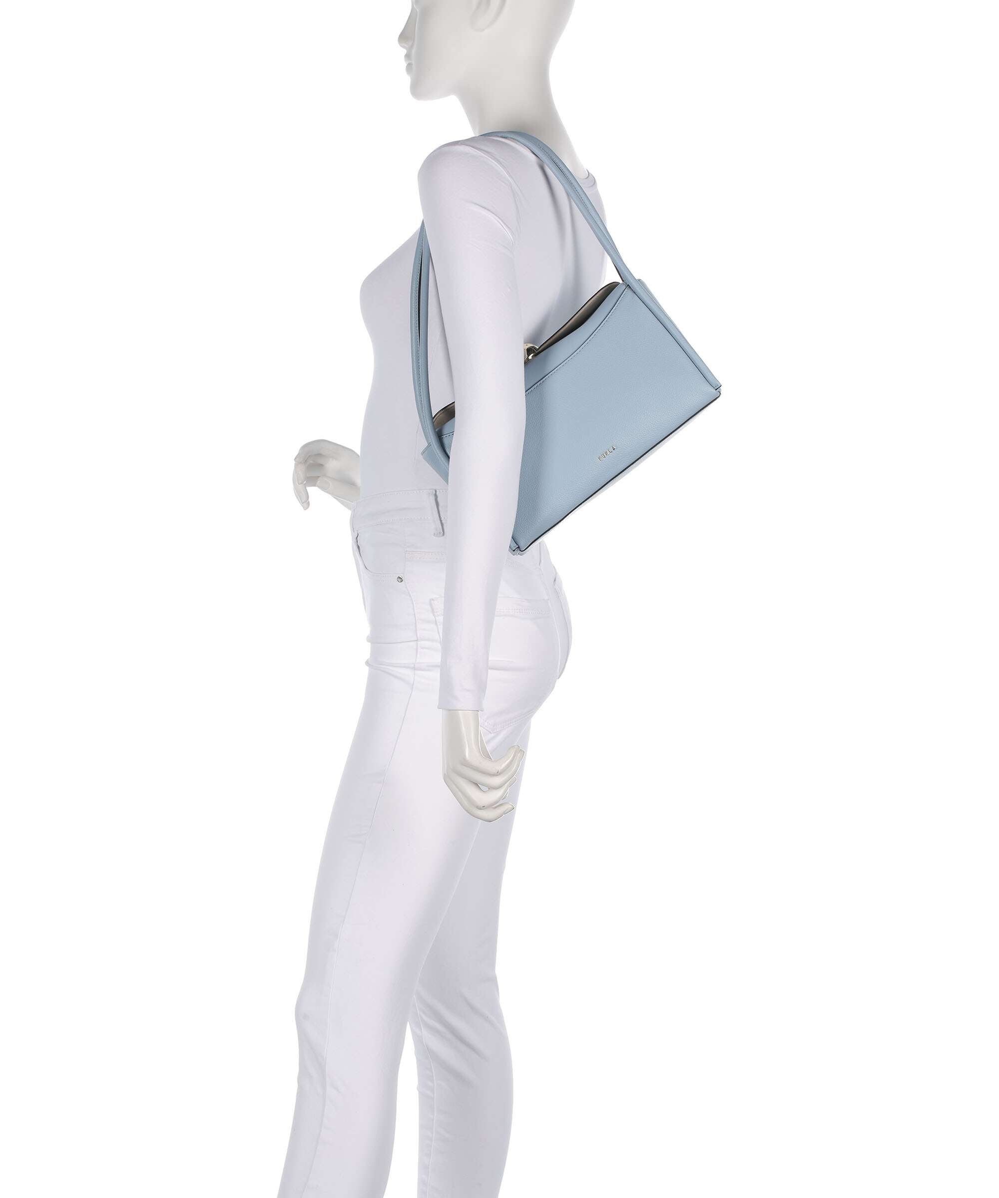 Furla Nicole M Shoulder bag grained calfskin carta da zucchero