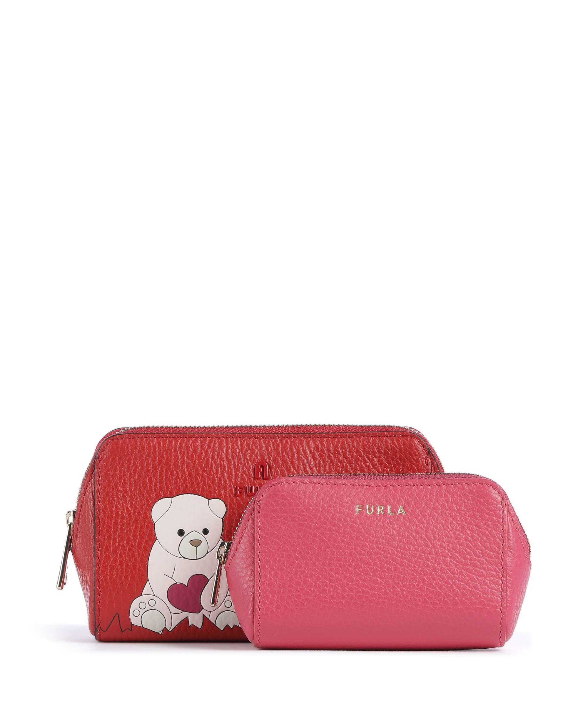 Furla Camelia M Cosmetic bag red/velvet pink