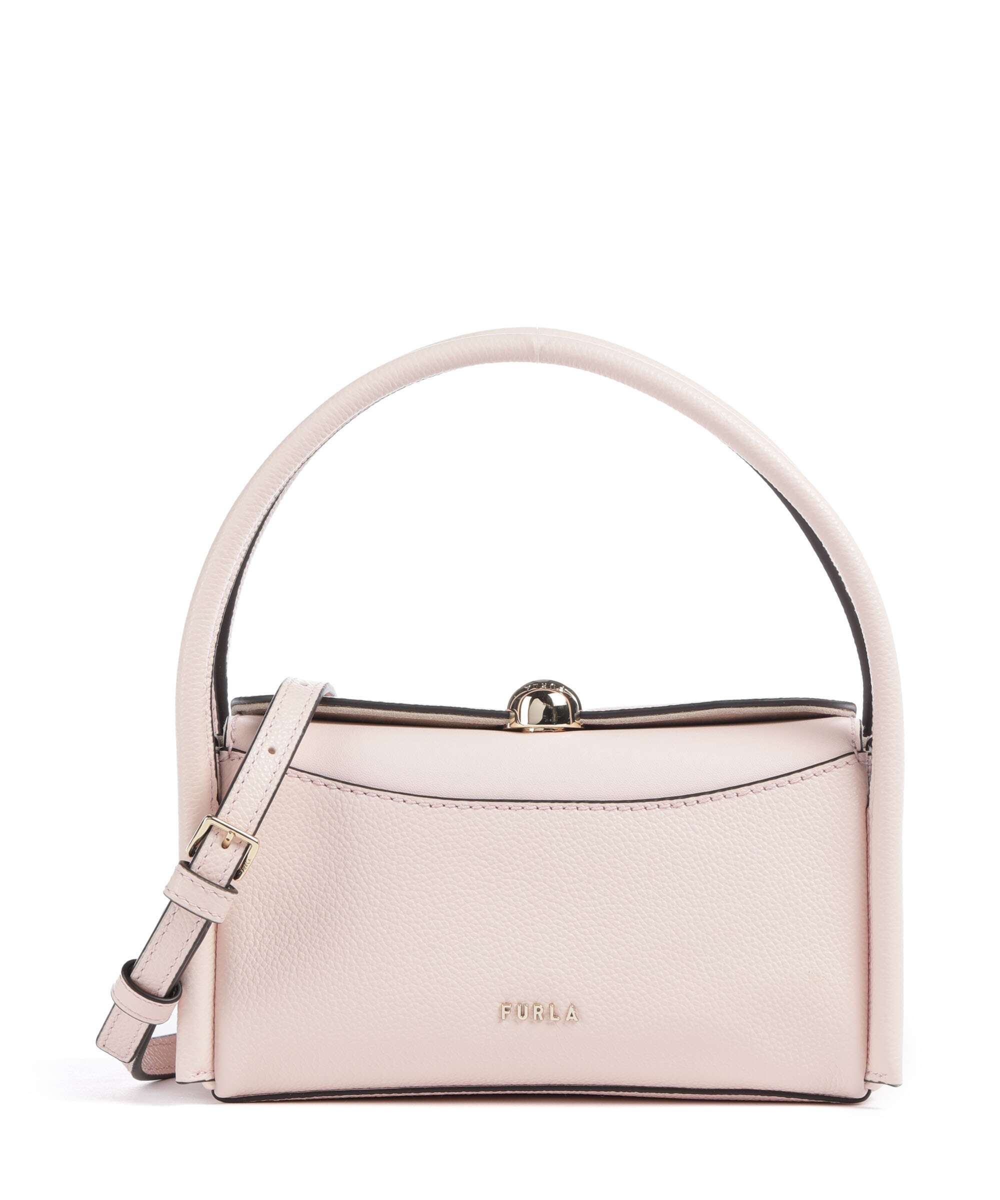 FURLA ハイパー Furla Nicole Mini Handbag embossed calfskin dusty pink - WE00893