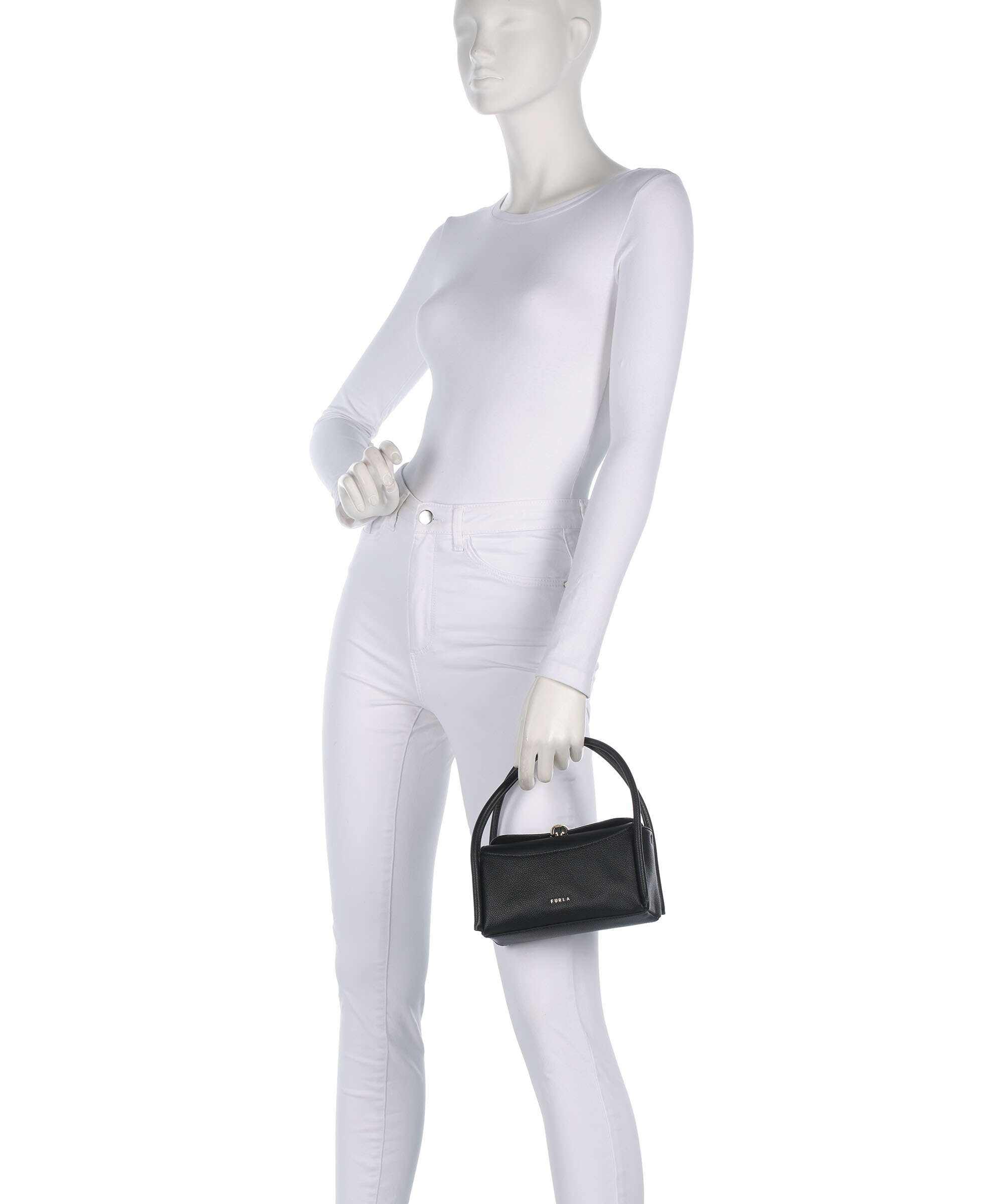 Furla Nicole Mini Handbag embossed calfskin nero - WE00893-BX4296