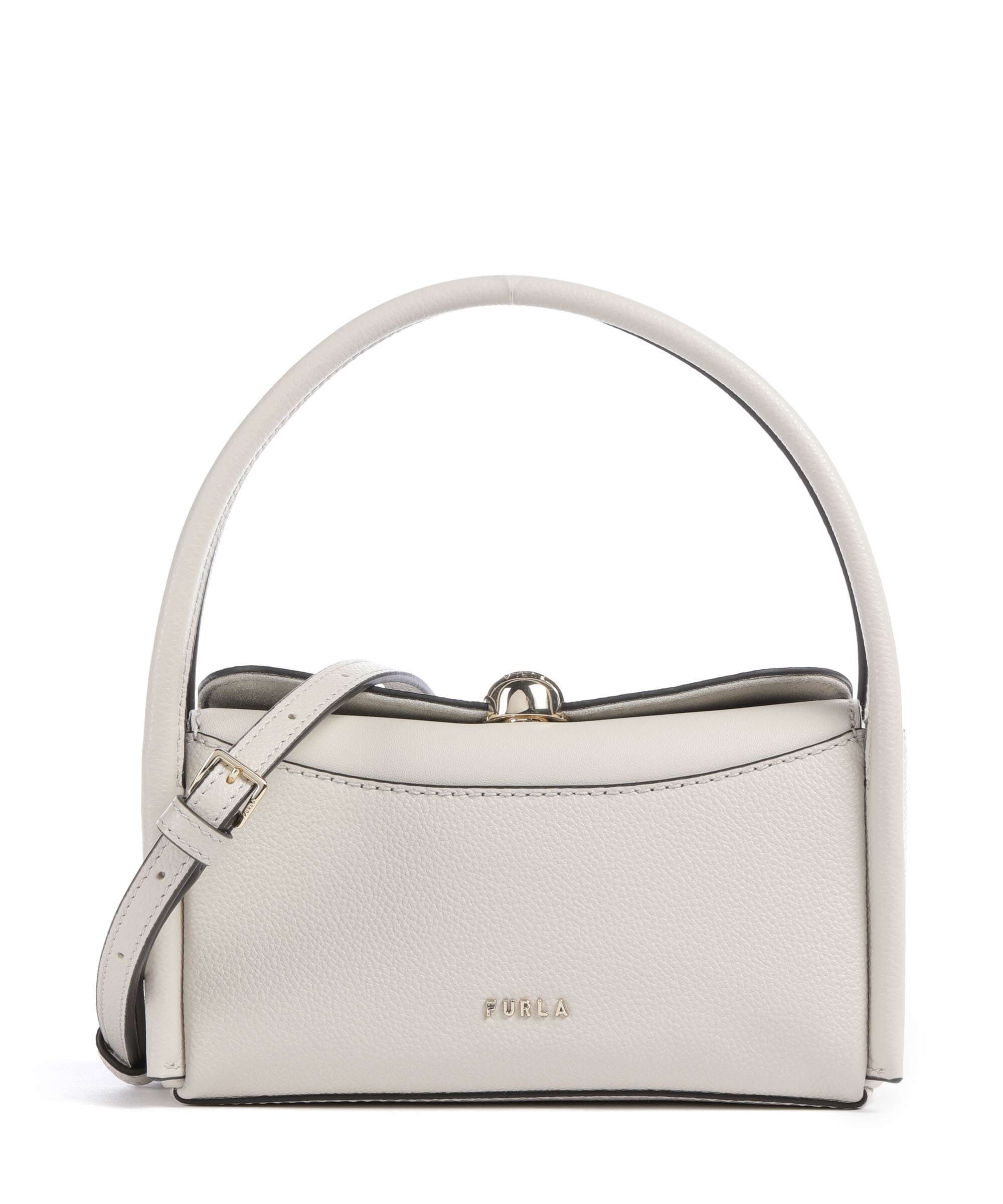 Furla Nicole Mini Handbag embossed calfskin sabbia - WE00893