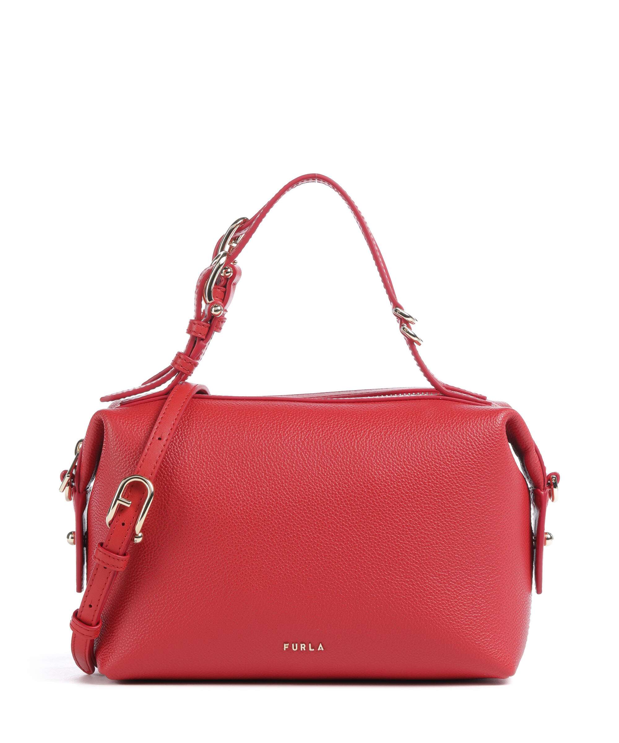 Furla Double Mini Handbag grained leather red - WE00870-BX3036