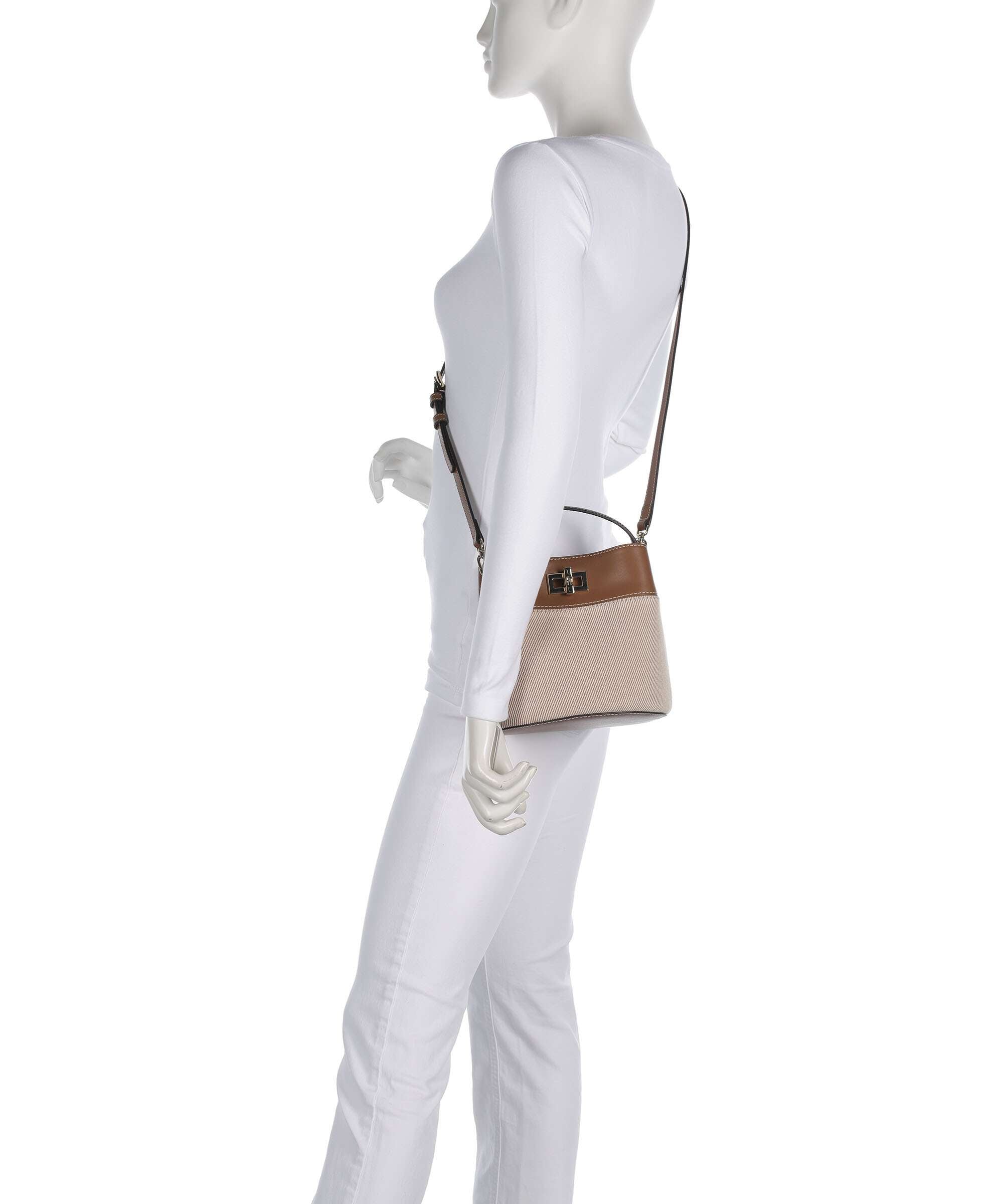 Furla Amelia Mini Bucket bag canvas toni cognac - WE00879-BX3542