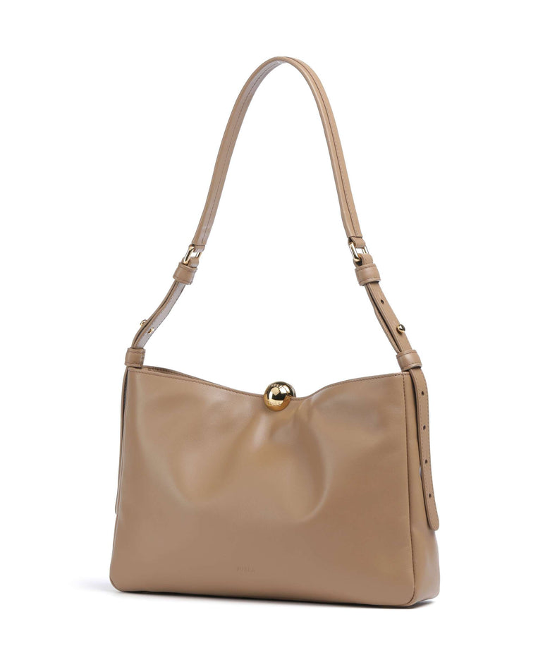Furla Sfera Soft M Hobo bag toffee