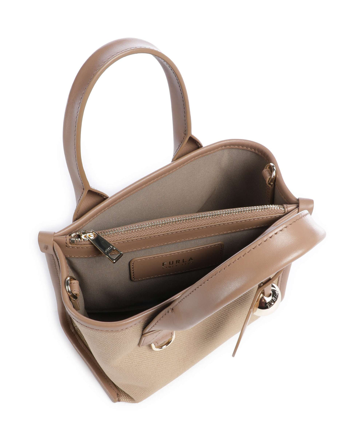 Furla Divide It Mini Handbag naturale/toffee