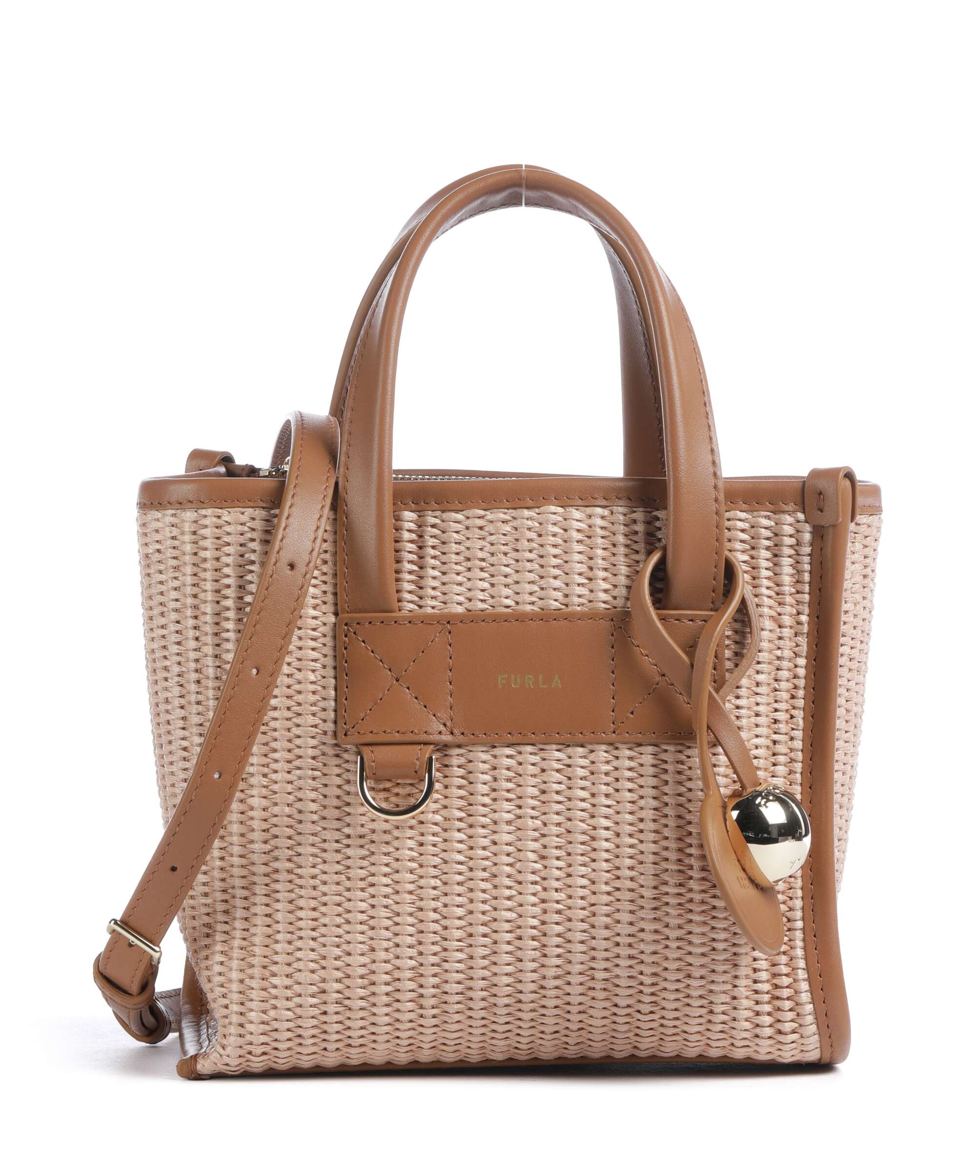 FURLA ハイパー Furla Divide It Mini Handbag polyamide, cotton, leather toni