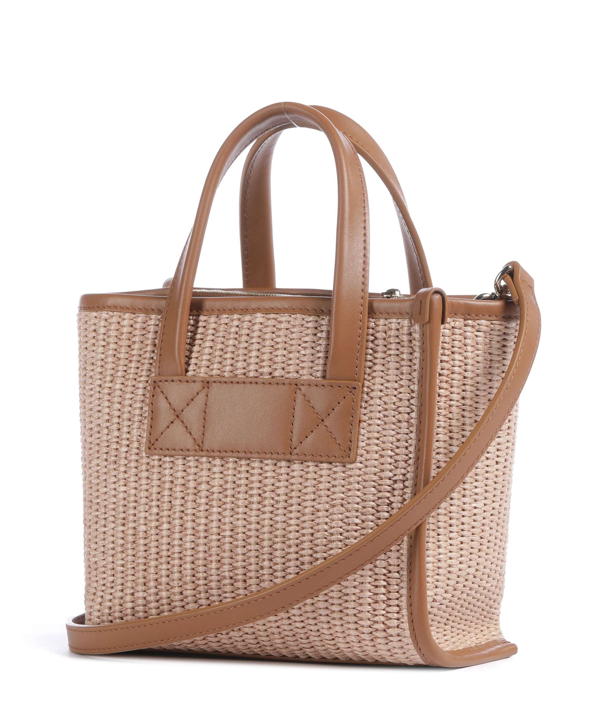 Furla Divide It Mini Handbag polyamide, cotton, leather toni
