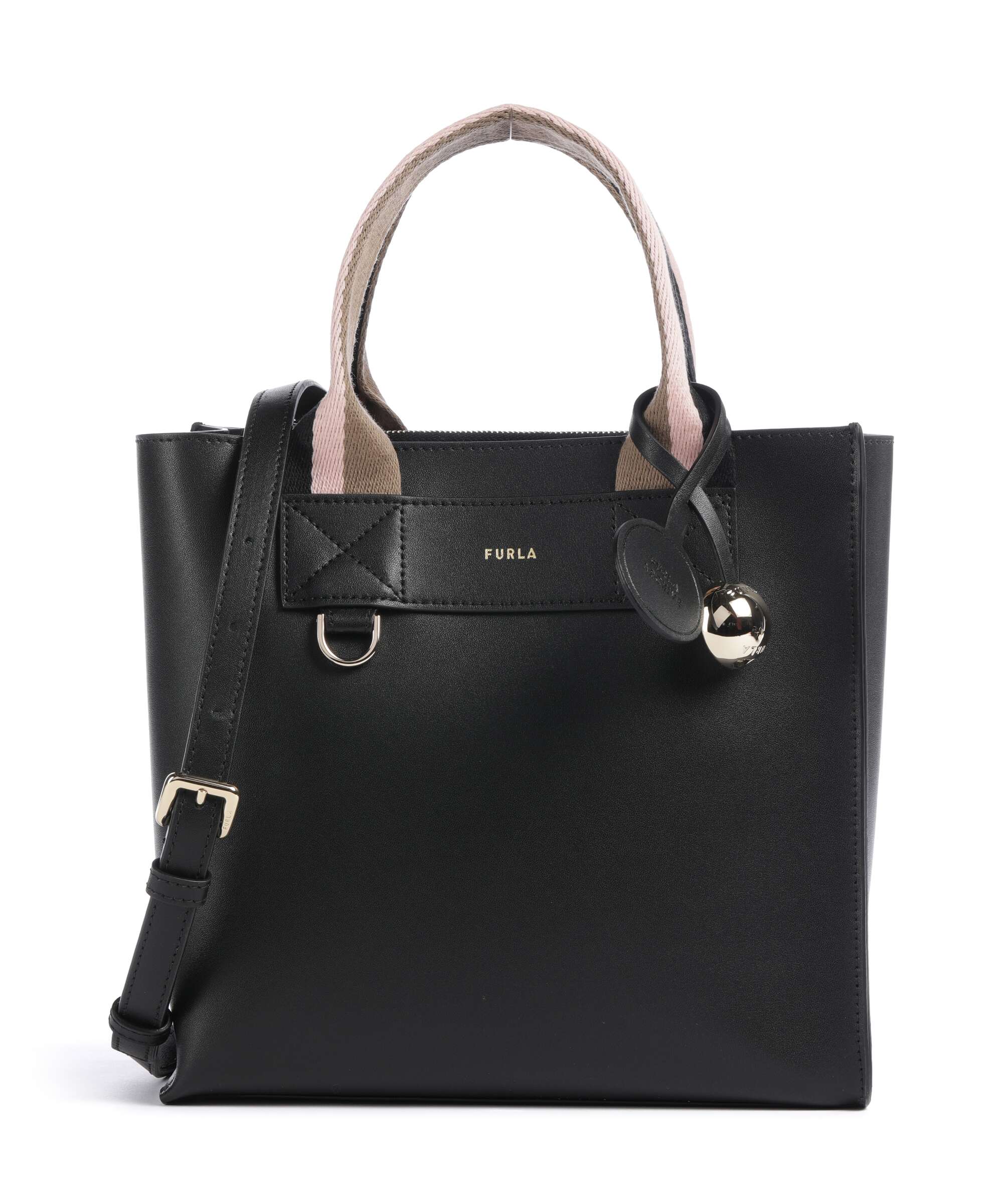 Furla Divide It S Handbag fine grain leather toni nero - WB02038