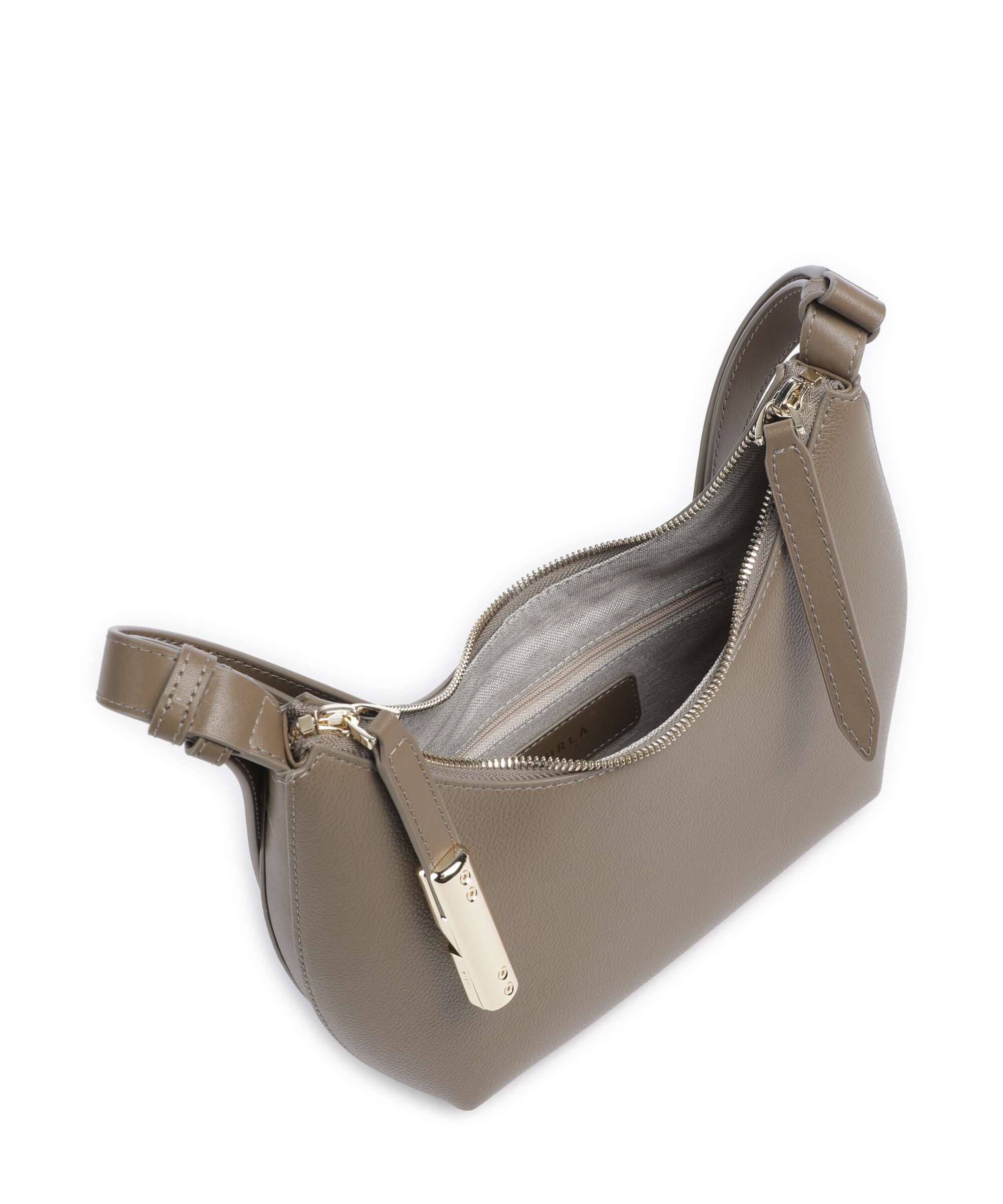 Furla Goccia S Shoulder bag grained calfskin muddy gray - WB01500