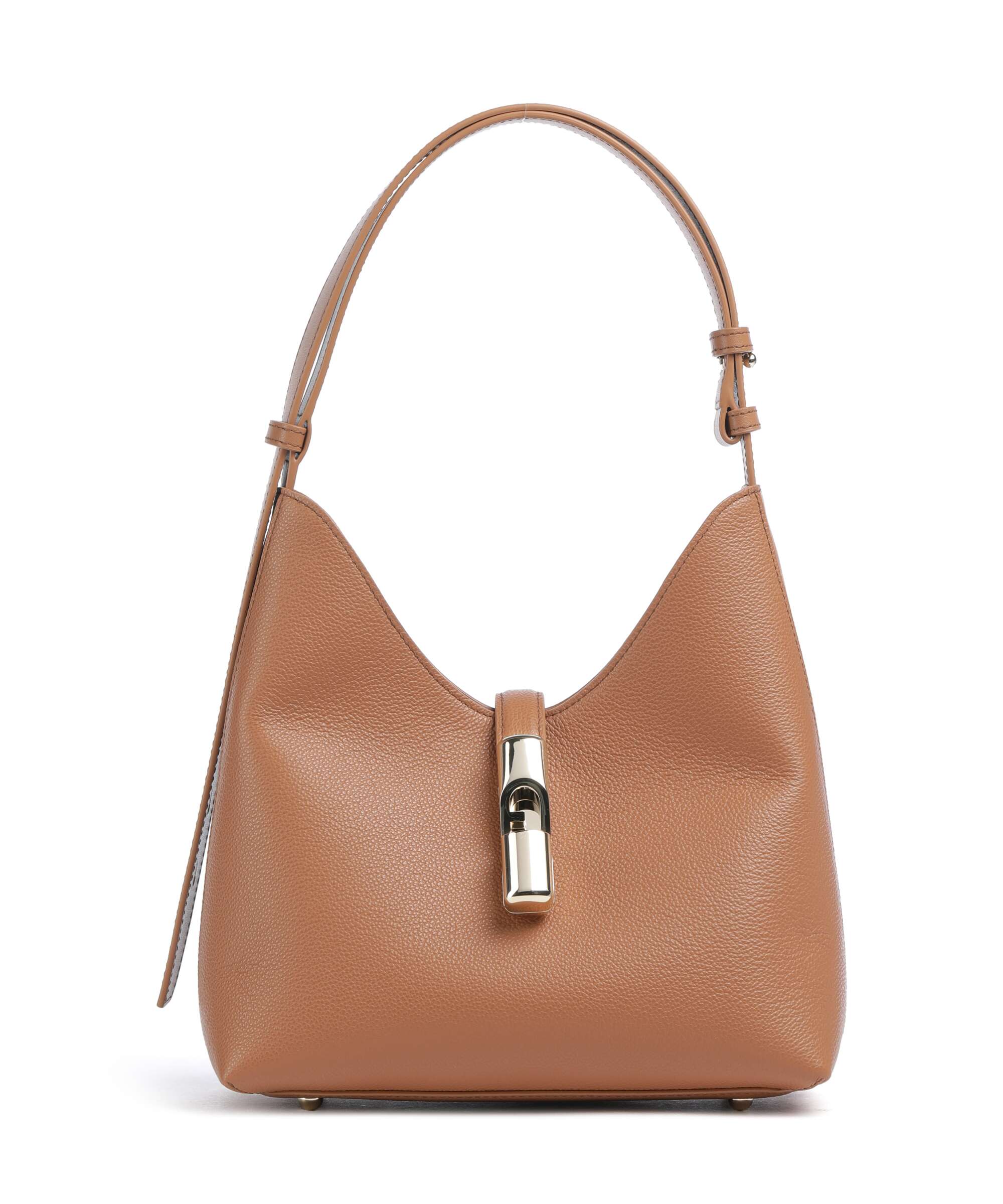 Furla Goccia S Shoulder bag grained leather muddy gray - WB01979