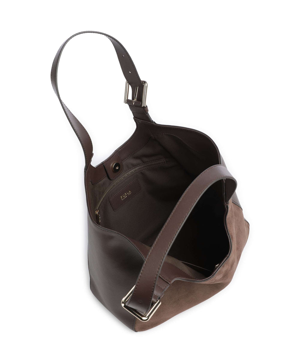 Furla Dora M Tote bag toni cioccolato
